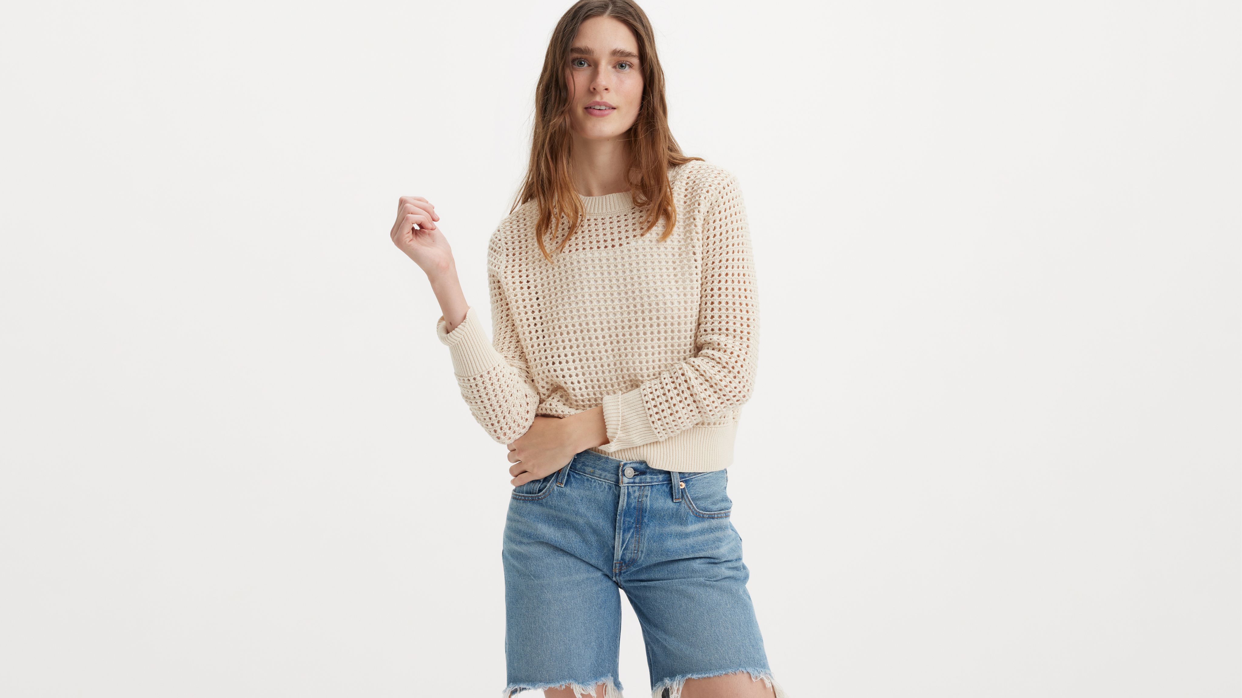 Superbloom Crochet Long Sleeve Top