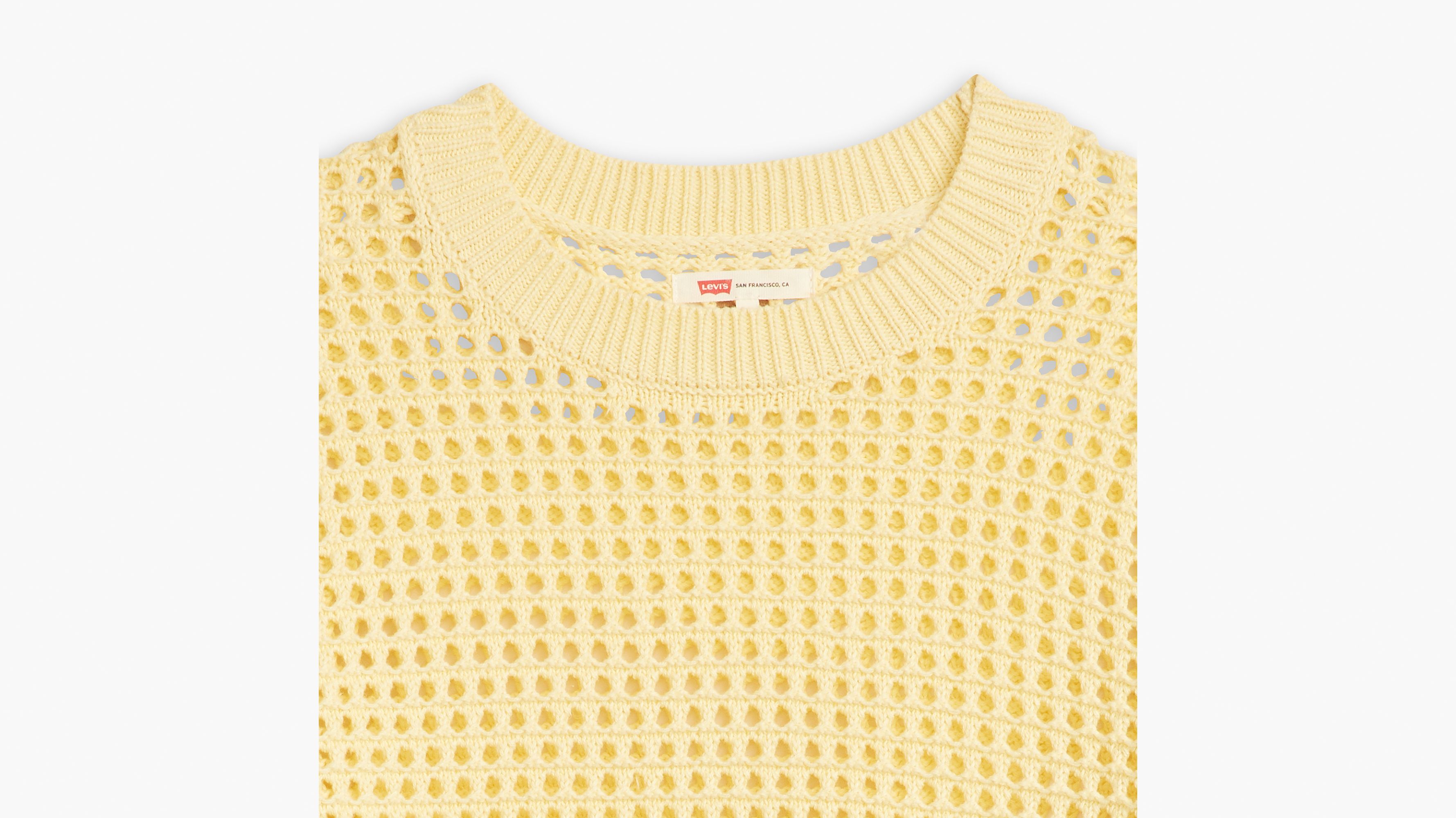 Superbloom Crochet Long Sleeve Top - Yellow | Levi's® US
