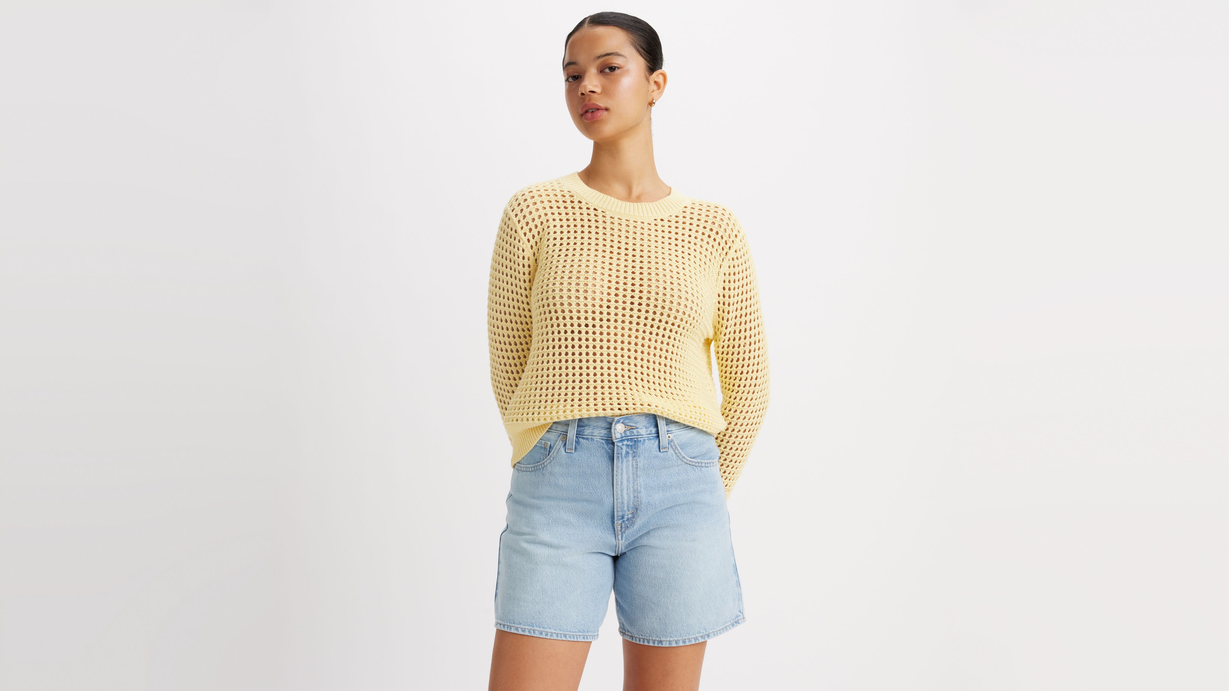 Superbloom Crochet Long Sleeve Top - Yellow | Levi's® US