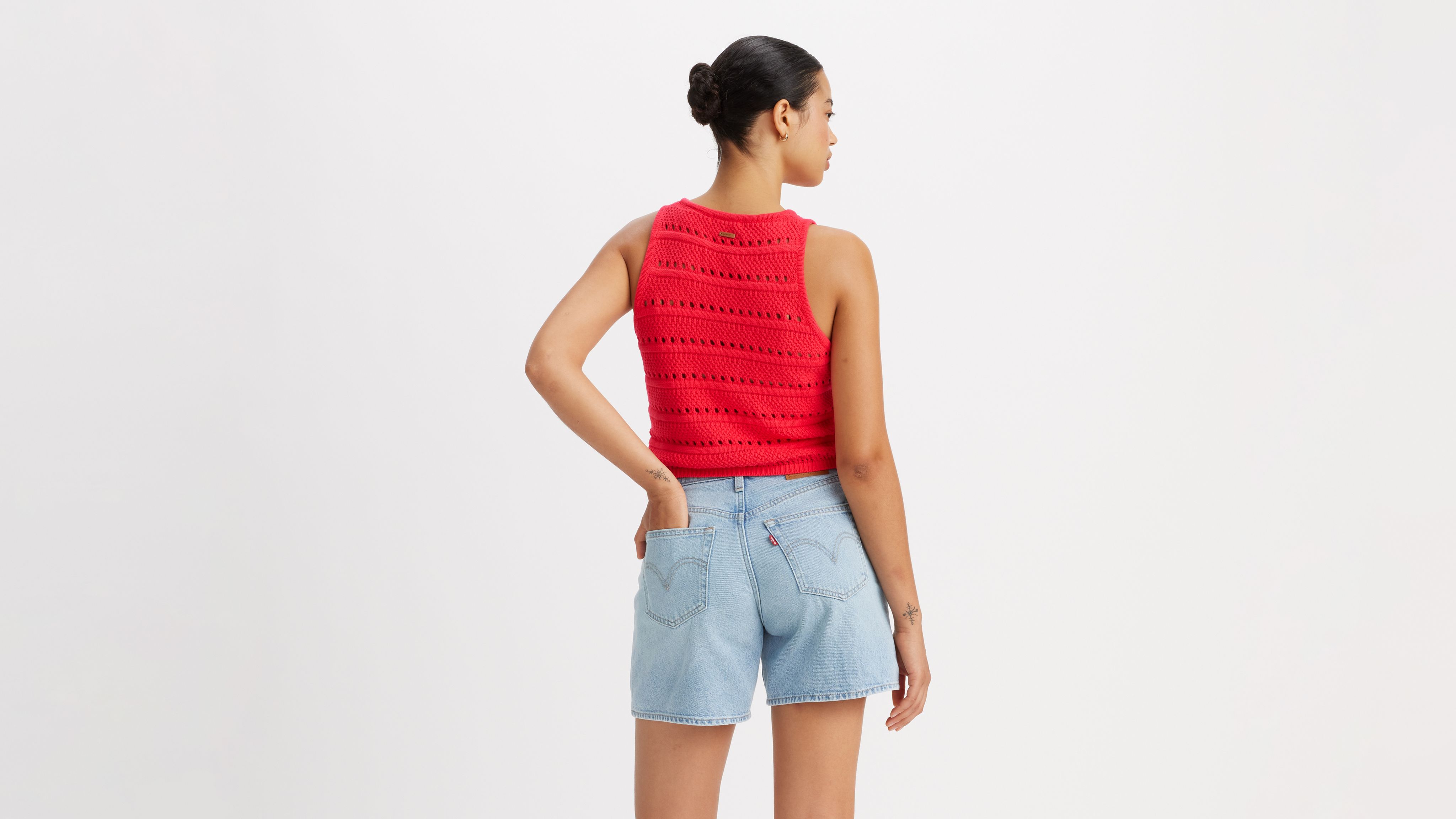 Superbloom Crochet Sweater Tank Top