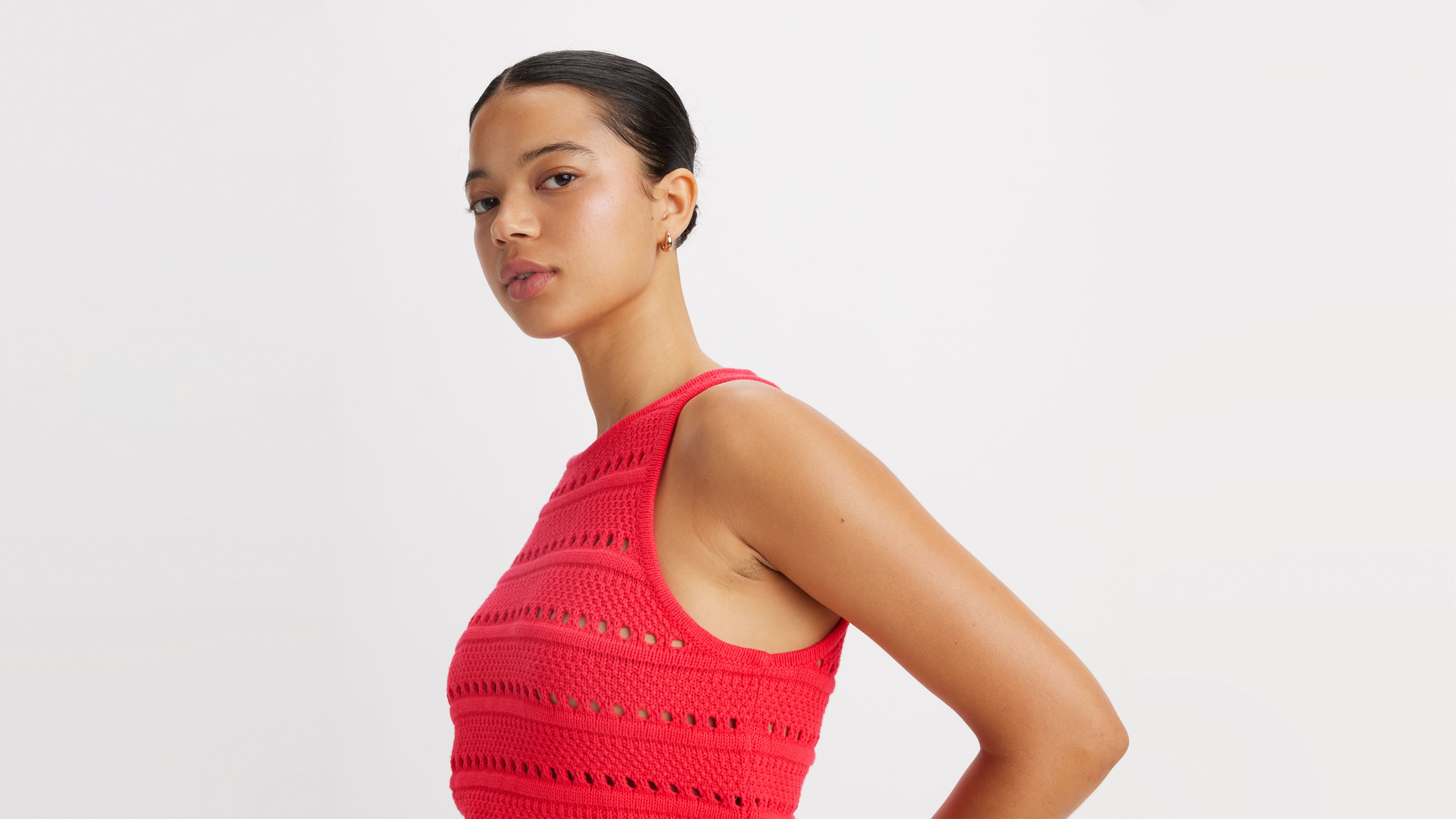 Superbloom Crochet Sweater Tank Top