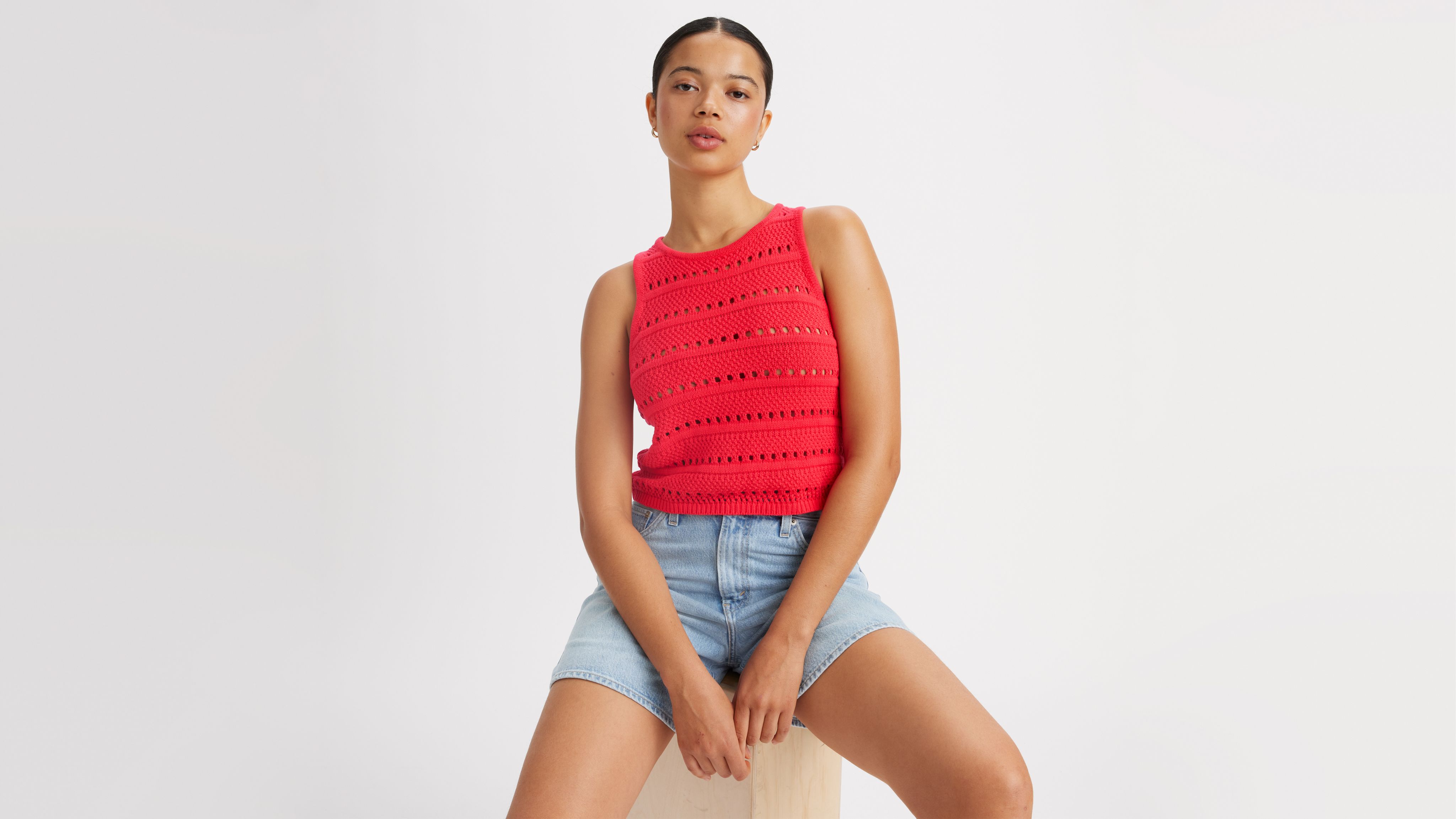 Superbloom Crochet Sweater Tank Top 1