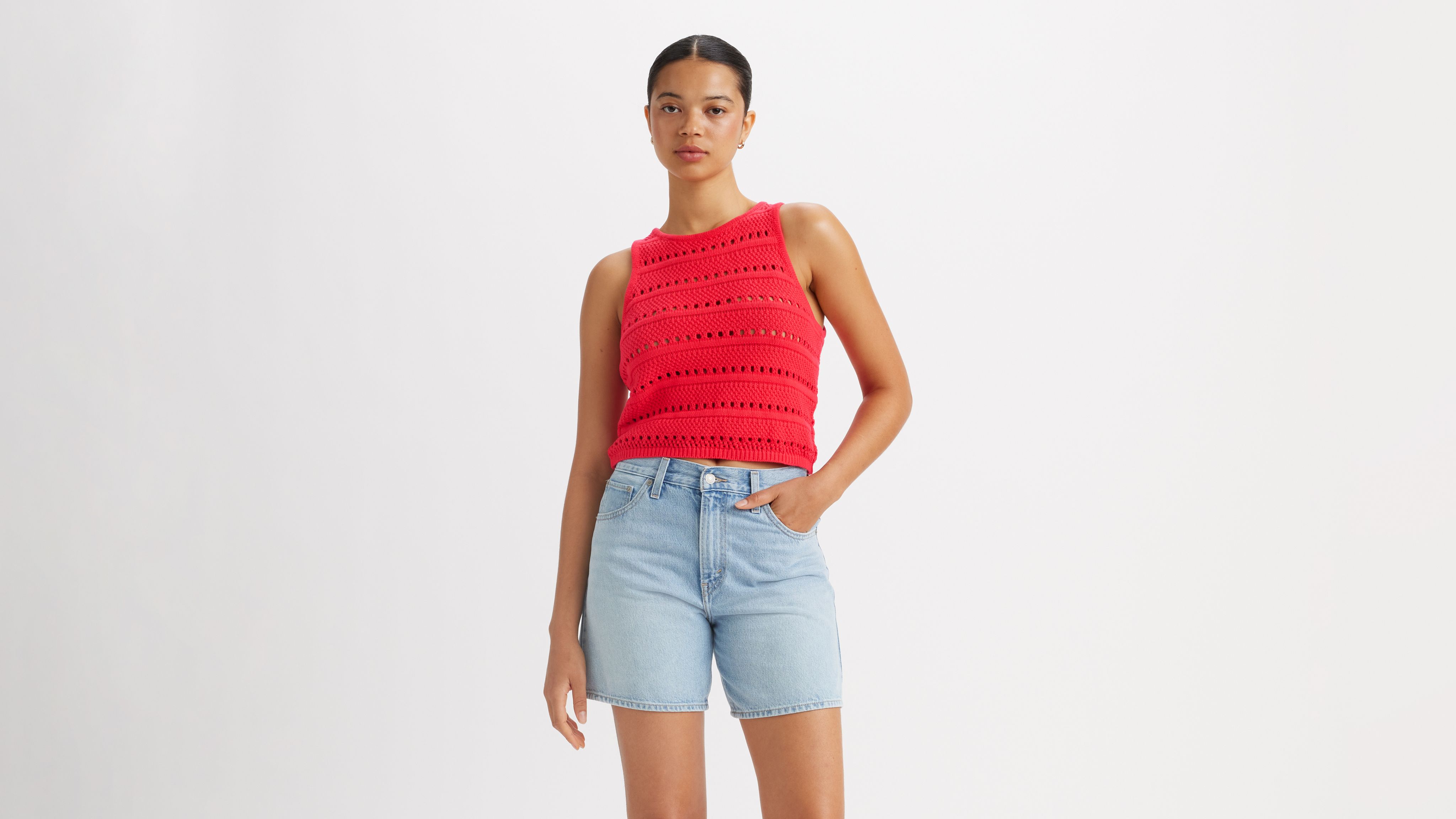 Superbloom Crochet Sweater Tank Top