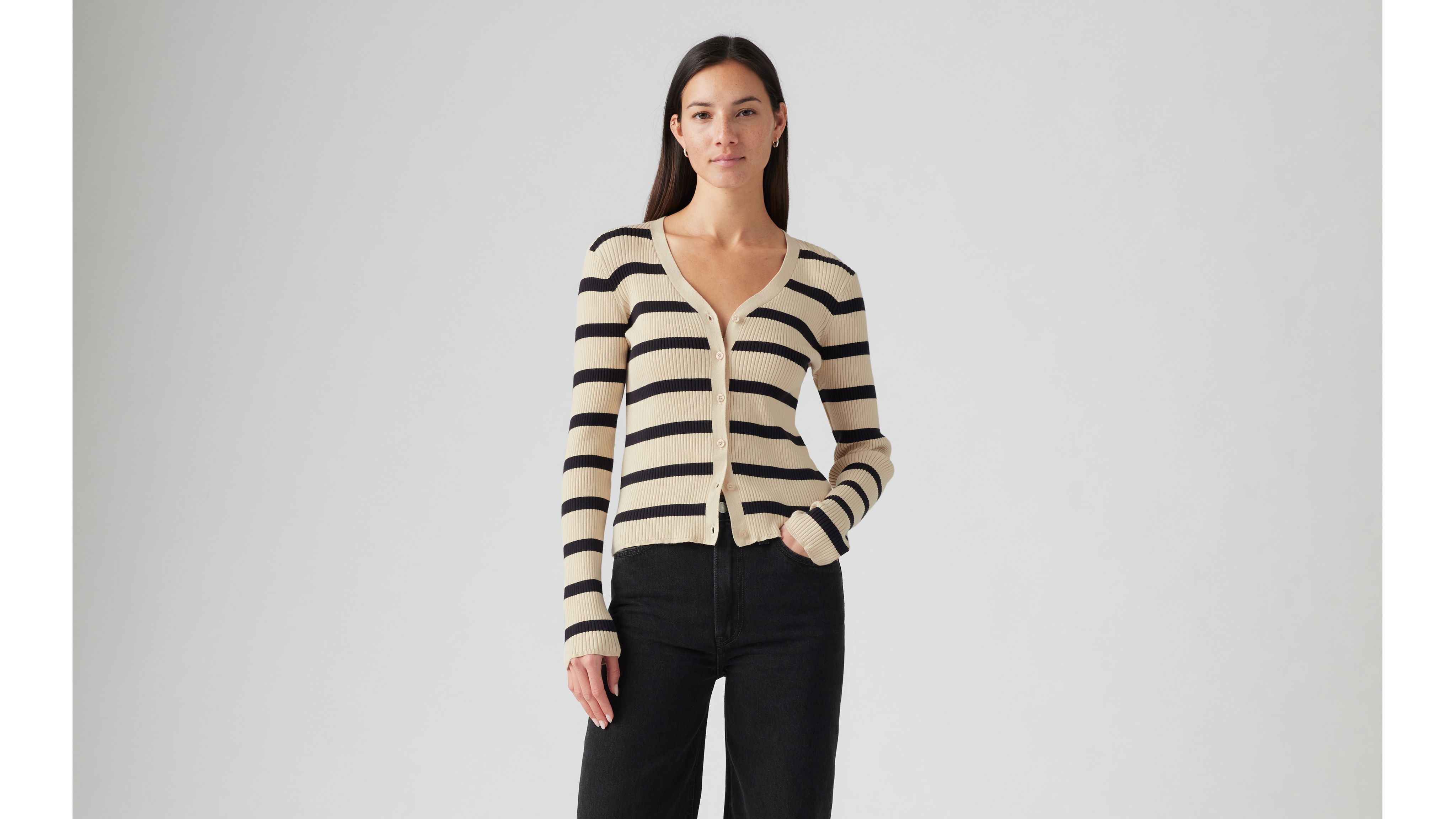 Tulip Cardigan - Beige | Levi