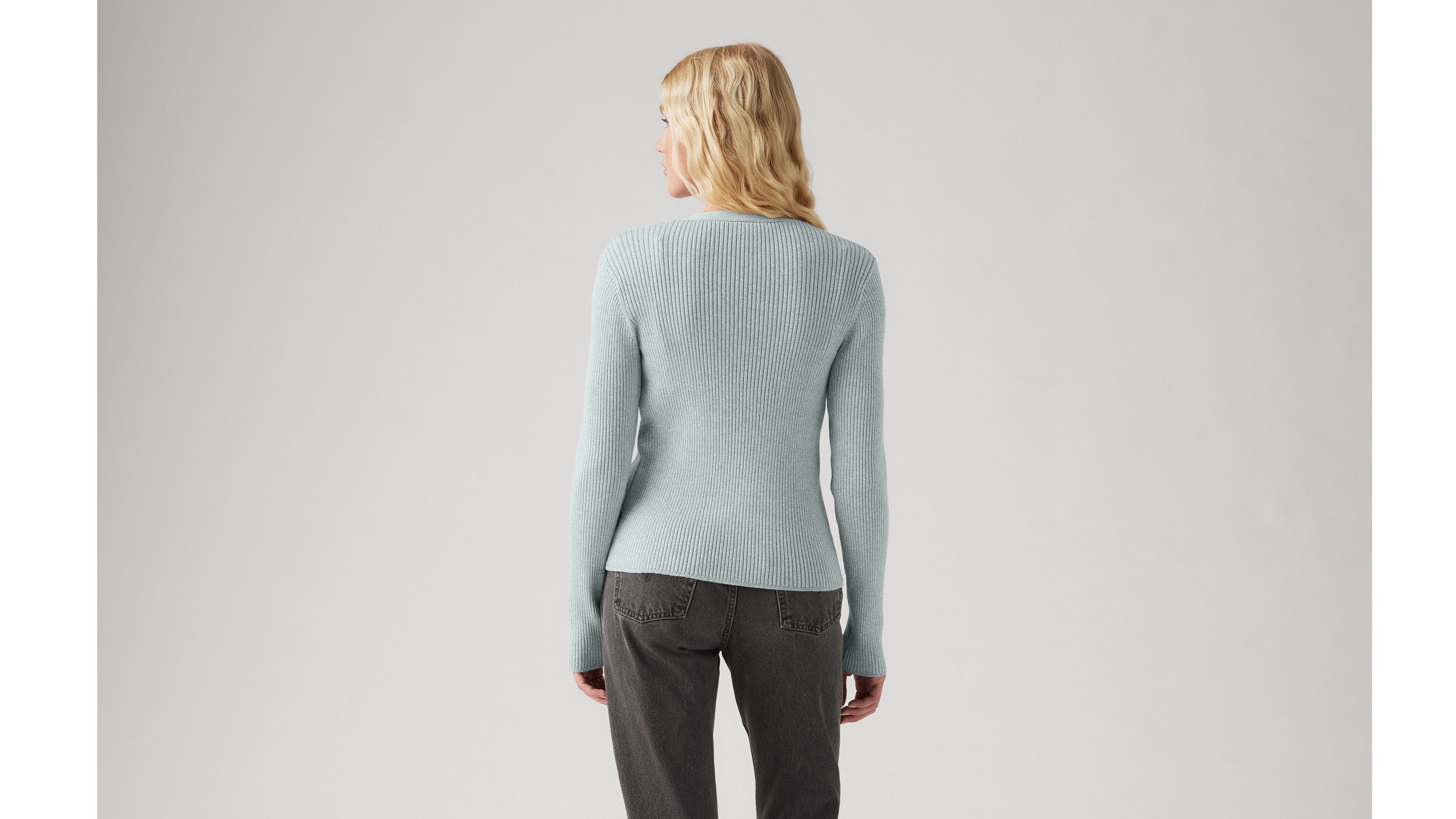 Levi's Tulip Cardigan In Dusty Blue