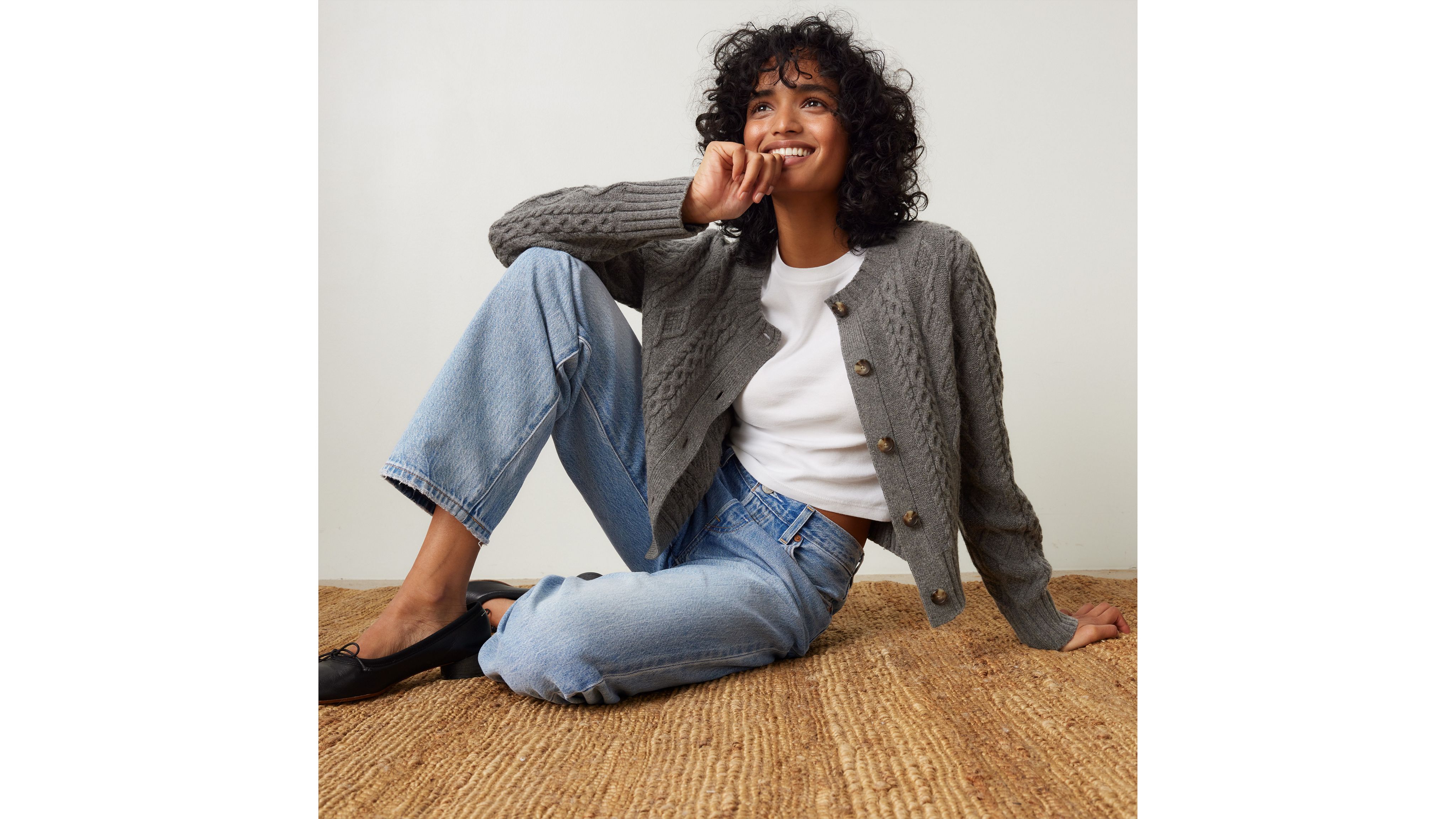 Primrose Cable Cardigan - Grey | Levi's® US