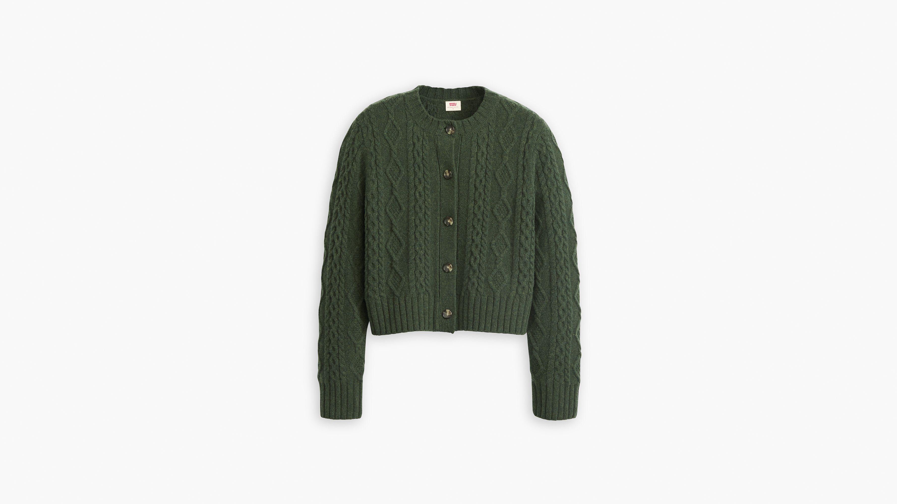 Primrose Cable Cardigan - Green | Levi's® US Primrose Cable Cardigan - Green | Levi's® US
