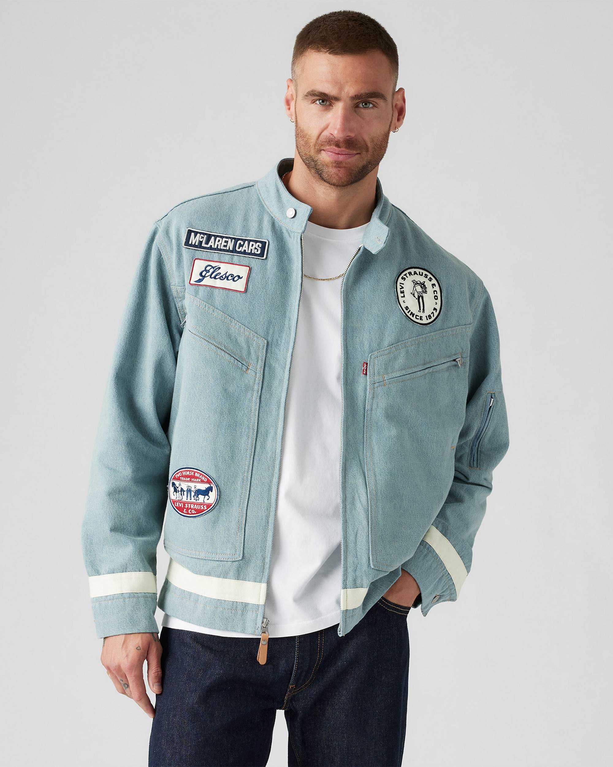 Levi's® X Mclaren Racing Jacket - Light Wash | Levi's® CA Levi's® X Mclaren Racing Jacket - Light Wash | Levi's® CA