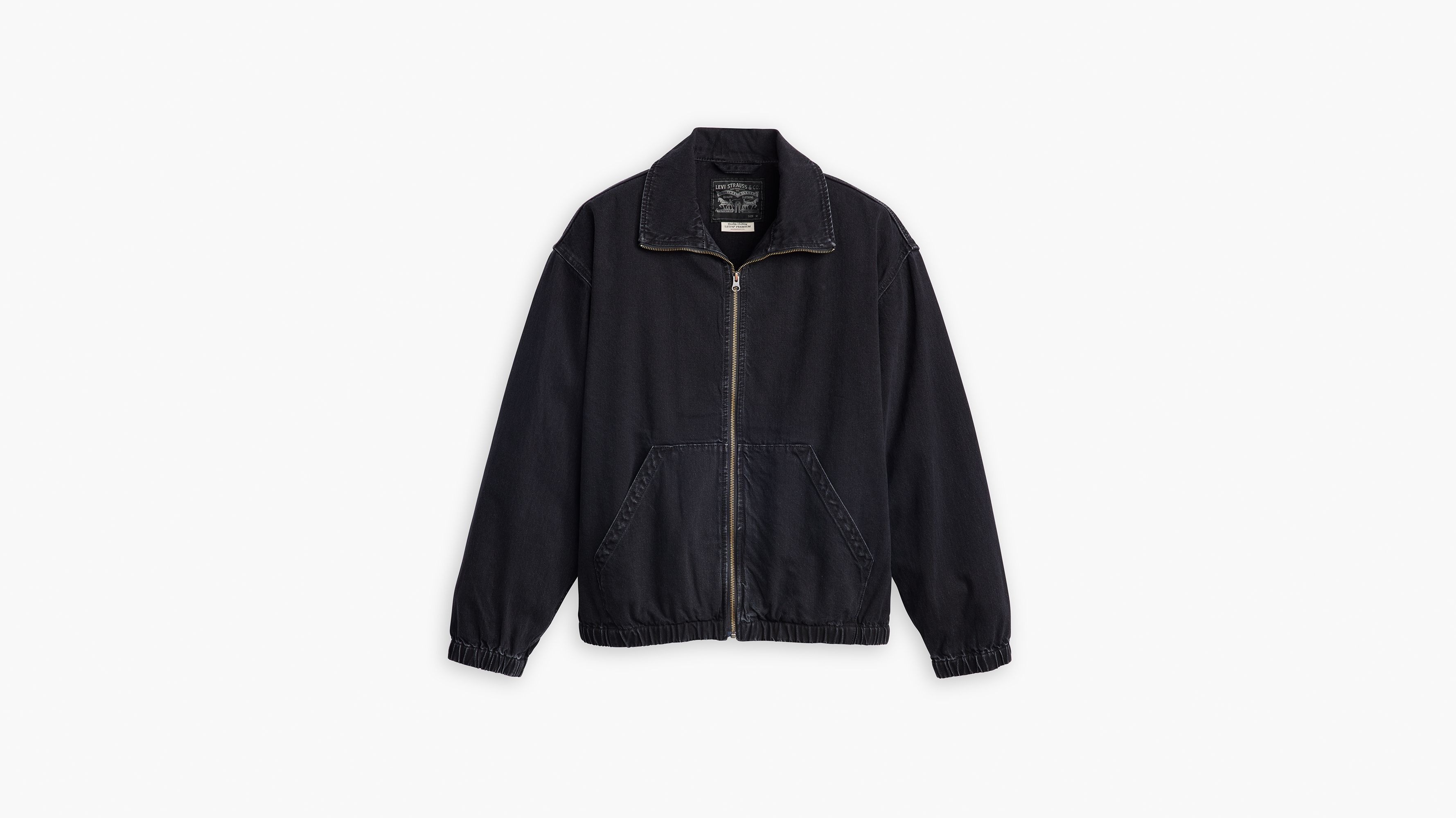 ジャケット・アウター PREMIUM BLACK FULLZIP SPORTS LEATHER Full Zip Sports Jacket - Black | Levi's® US