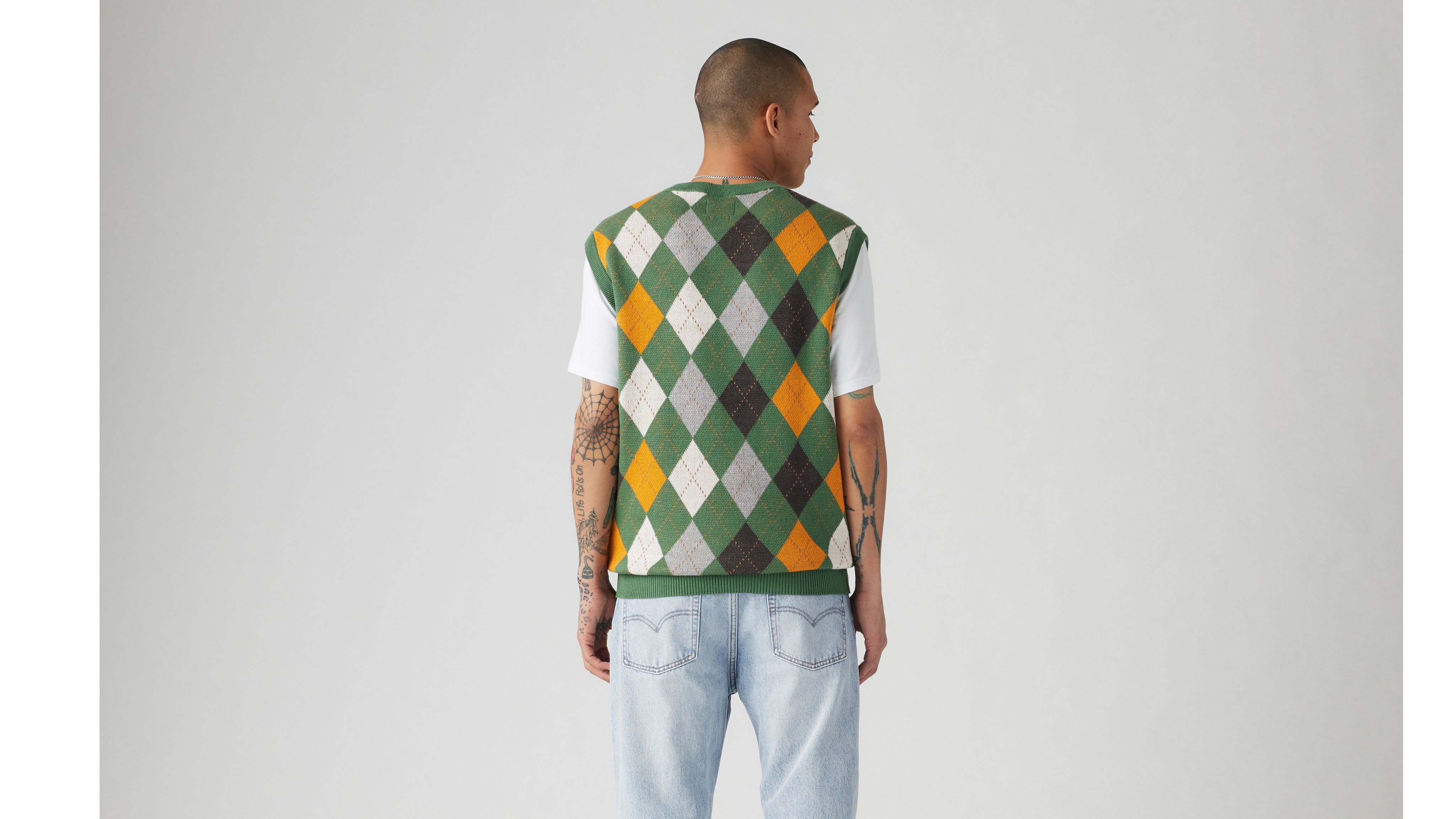 Amazon.com: Men's Soft Argyle Sweater Vest Slim Fit