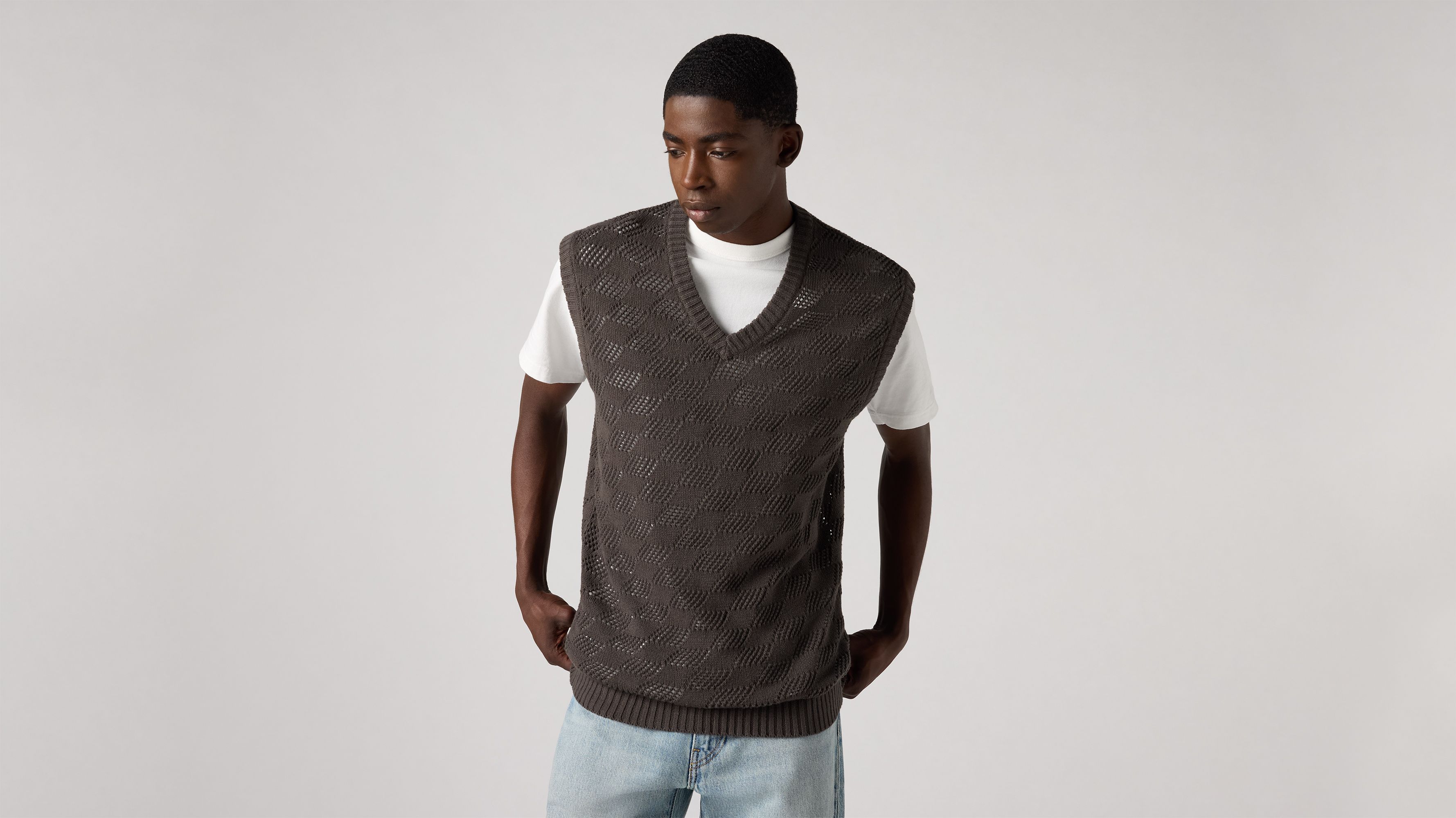 AMERI / TWINKLE CURVE VEST グレー AMERI / TWINKLE CURVE VEST Gray