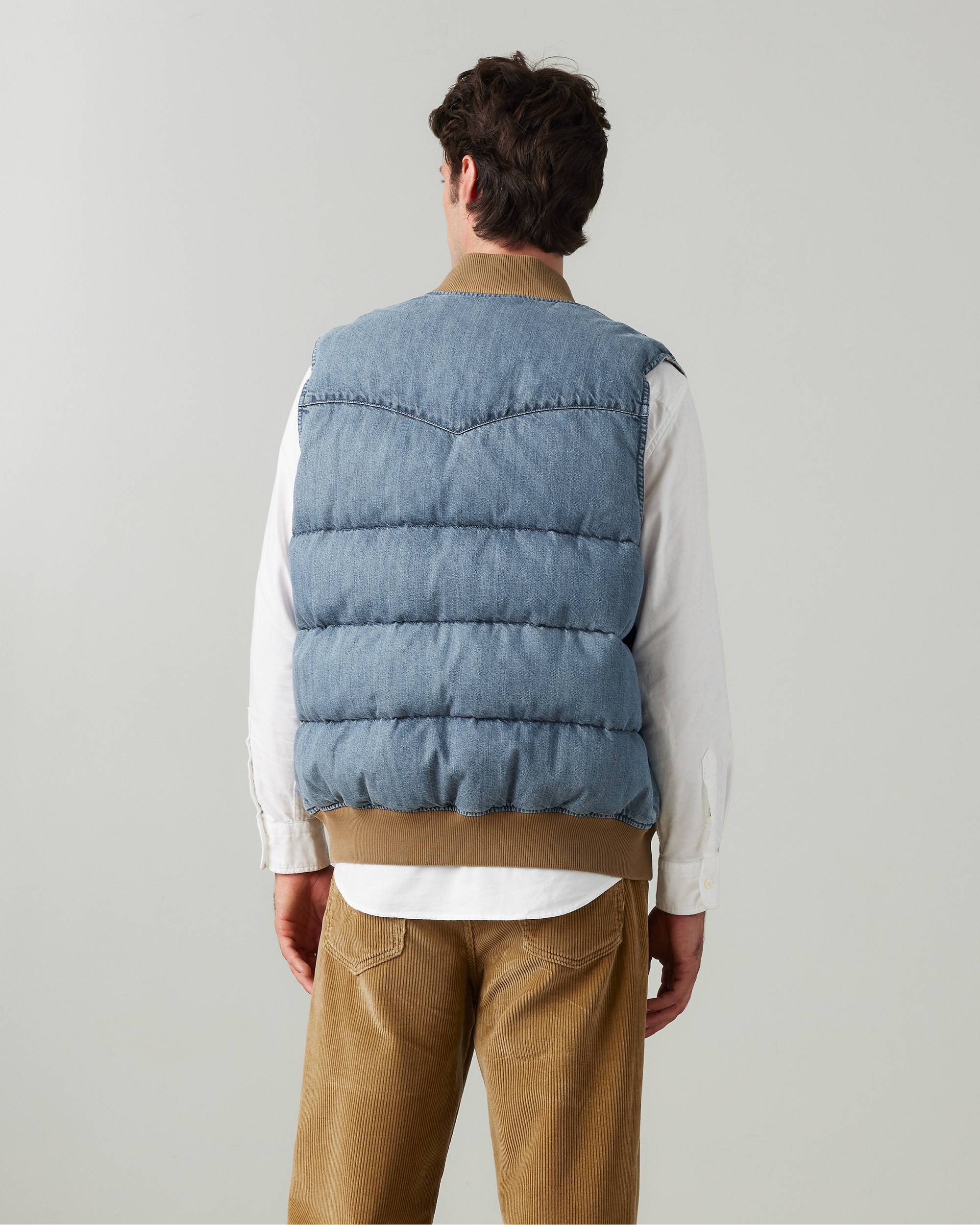 Western Super Puffer Vest - Blue | Levi's® RO Western Super Puffer Vest - Blue | Levi's® RO