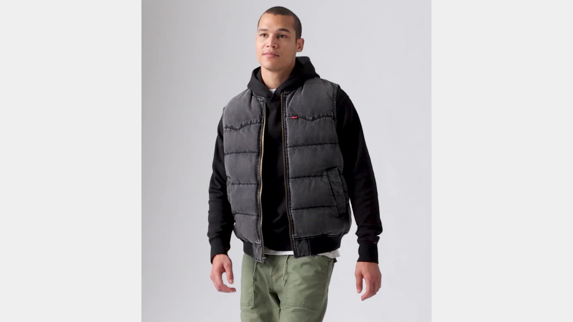 Western Super Puffer Vest - Dark Wash | Levi's® US