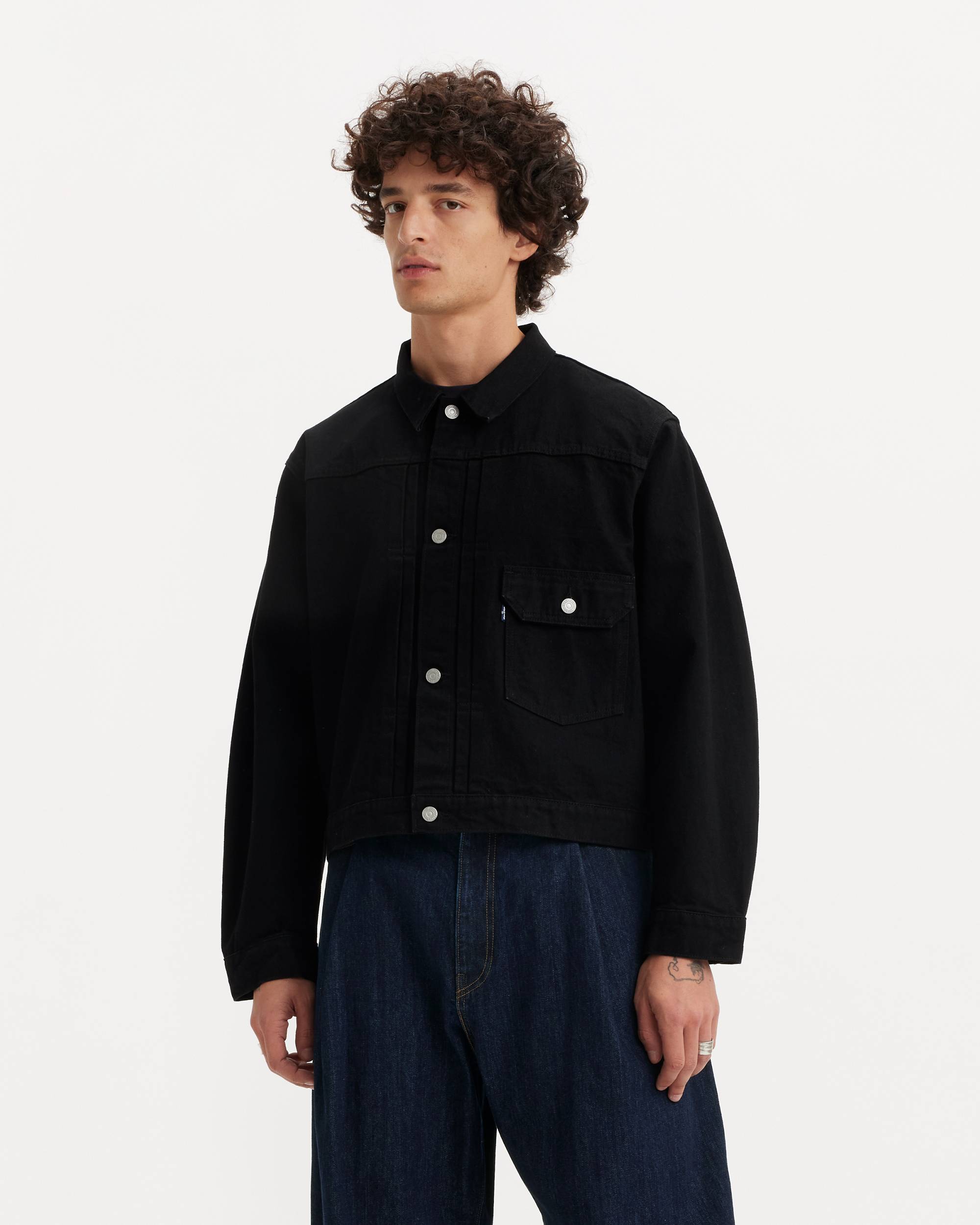 Levi's® Men's Japanese Denim Type I Jacket - Black | Levi's® US Levi's® Men's Japanese Denim Type I Jacket - Black | Levi's® US