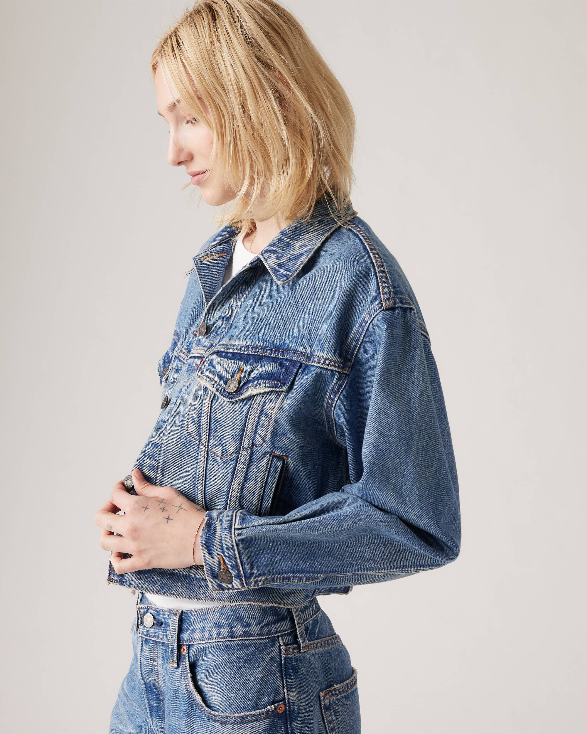 Shrunken '90s Trucker Jacket - Medium Wash | Levi's® US Shrunken '90s Trucker Jacket - Medium Wash | Levi's® US