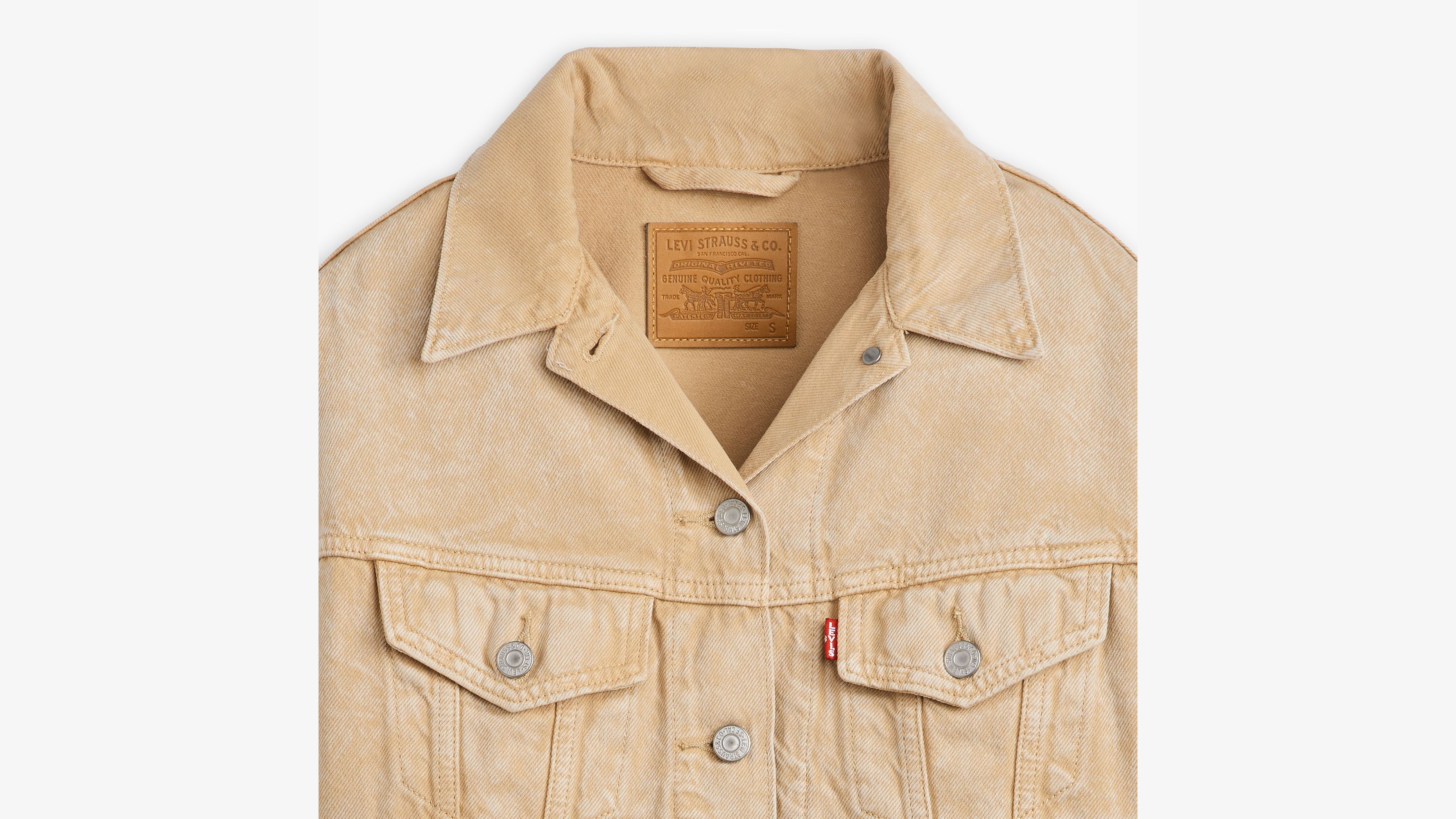 Levis trucker beige hot sale