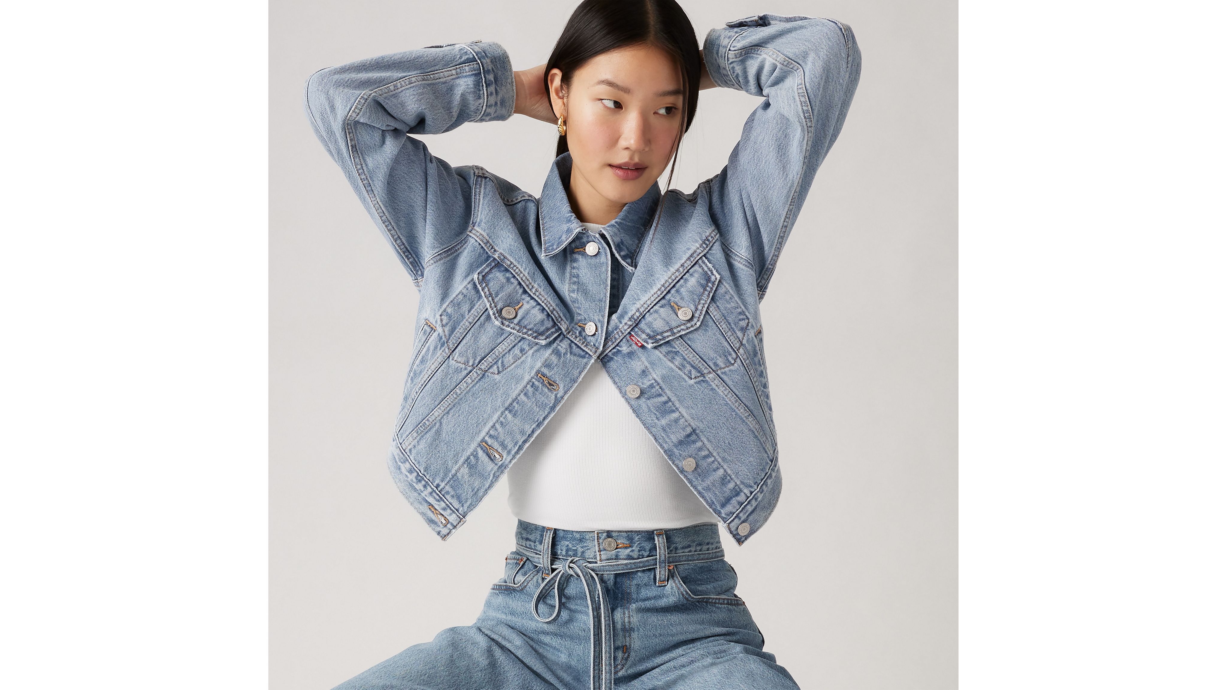 Levi's Shrunken '90s Lightweight Trucker Jacket In Cool Office Hours
