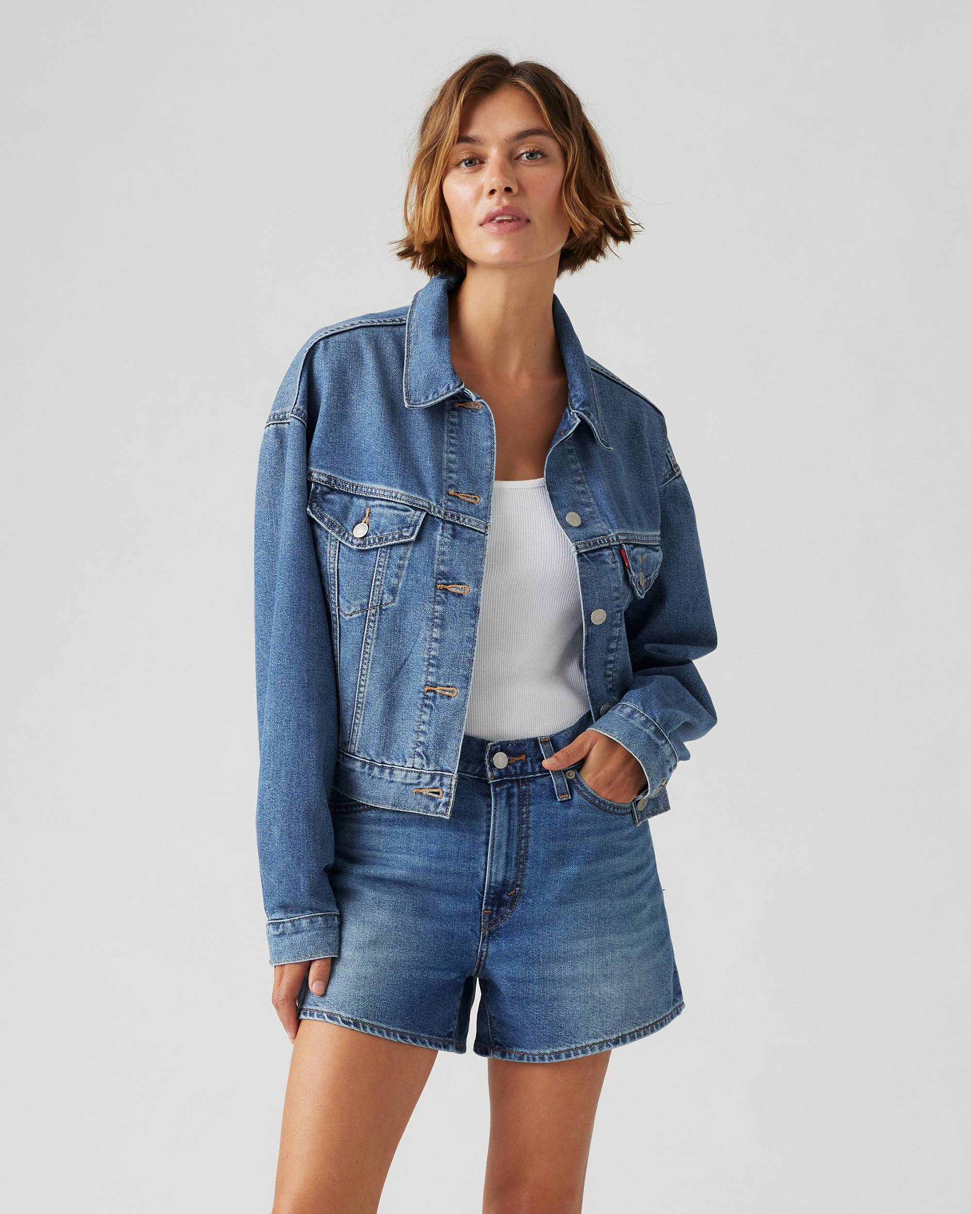 Shrunken '90s Lightweight Trucker Jacket - Medium Wash Shrunken '90s Lightweight Trucker Jacket - Medium Wash
