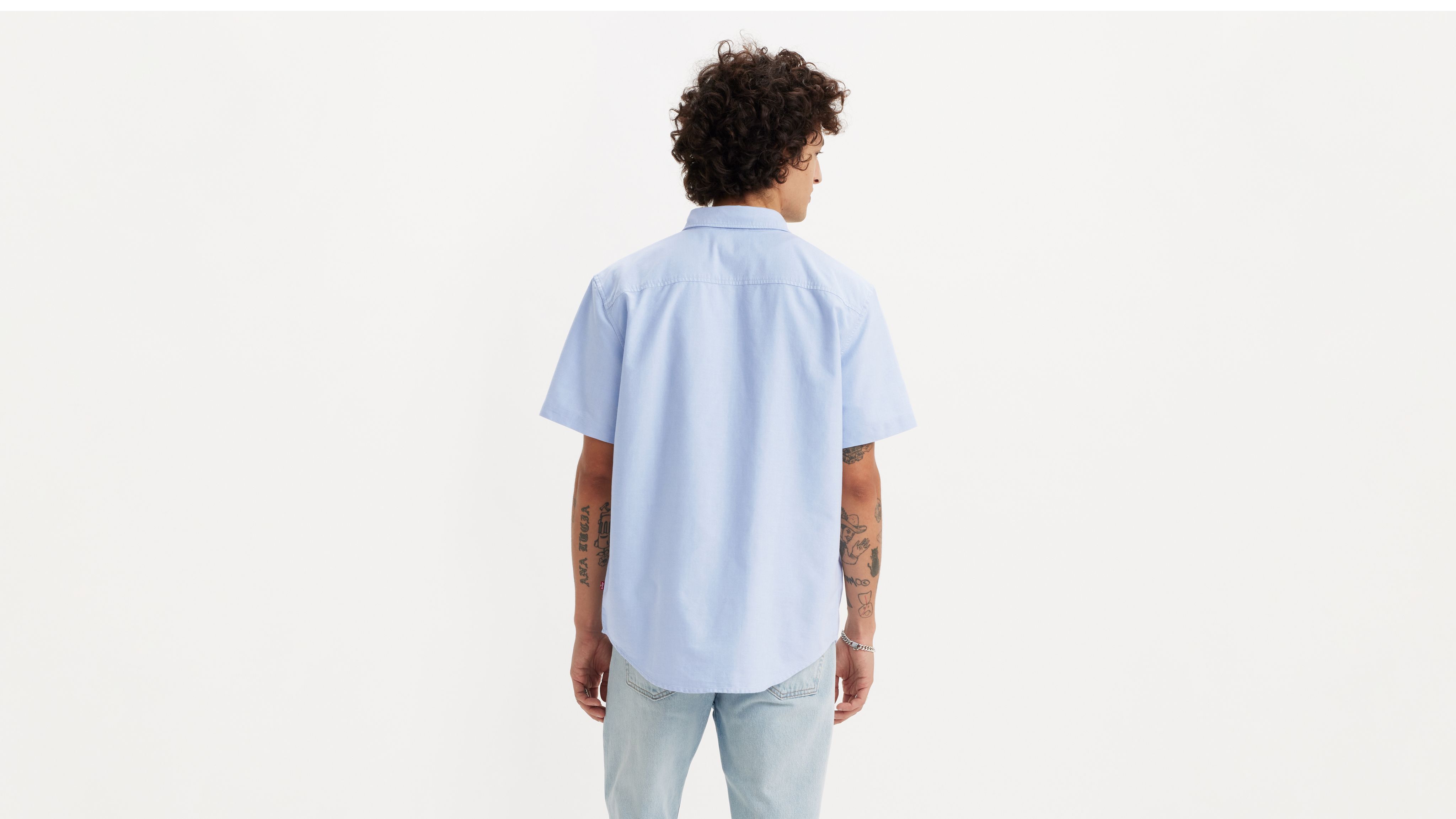 Levi's Short Sleeve Authentic Button-down Shirt In Blue