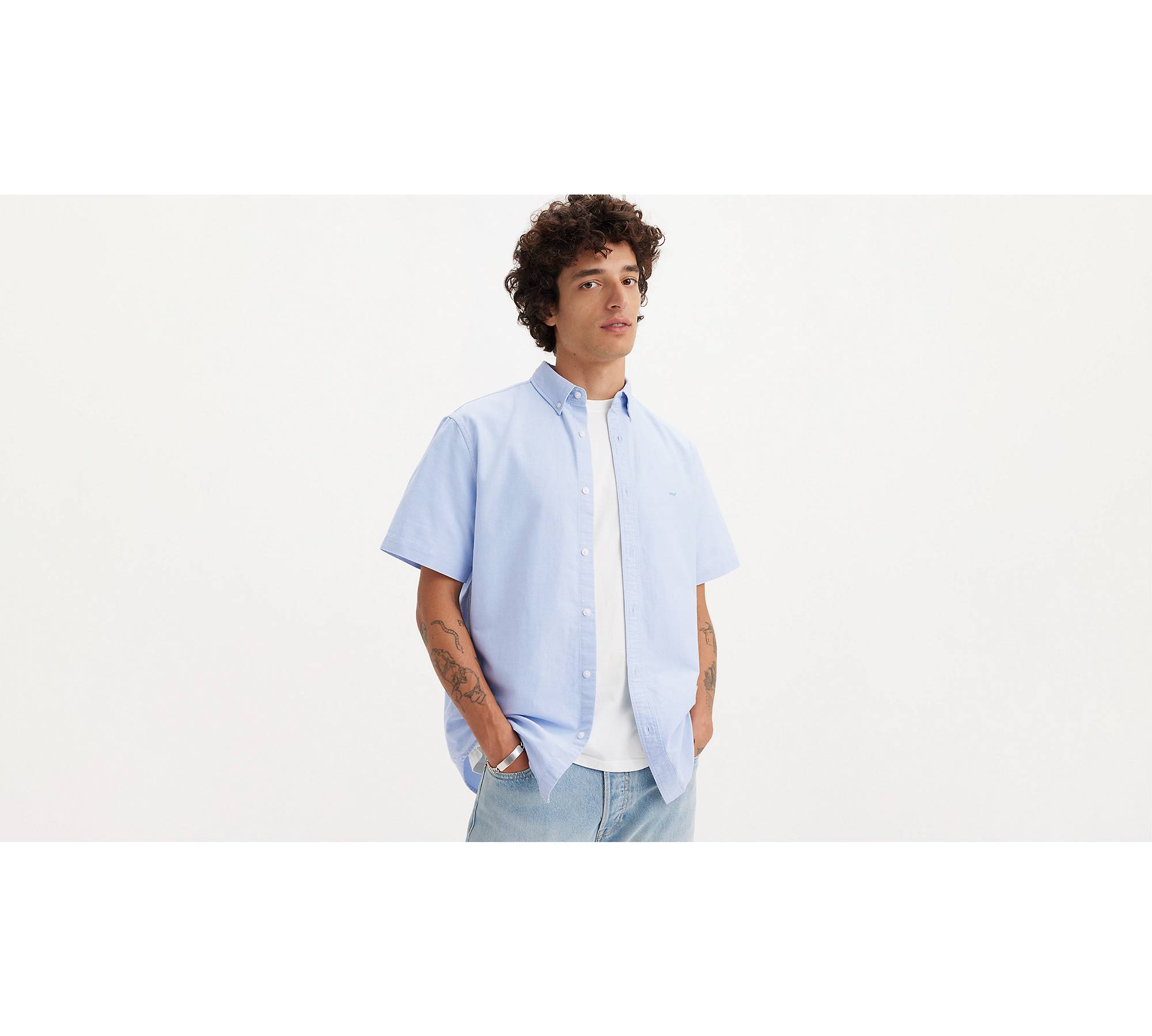 Short Sleeve Authentic Button Up Shirt 1