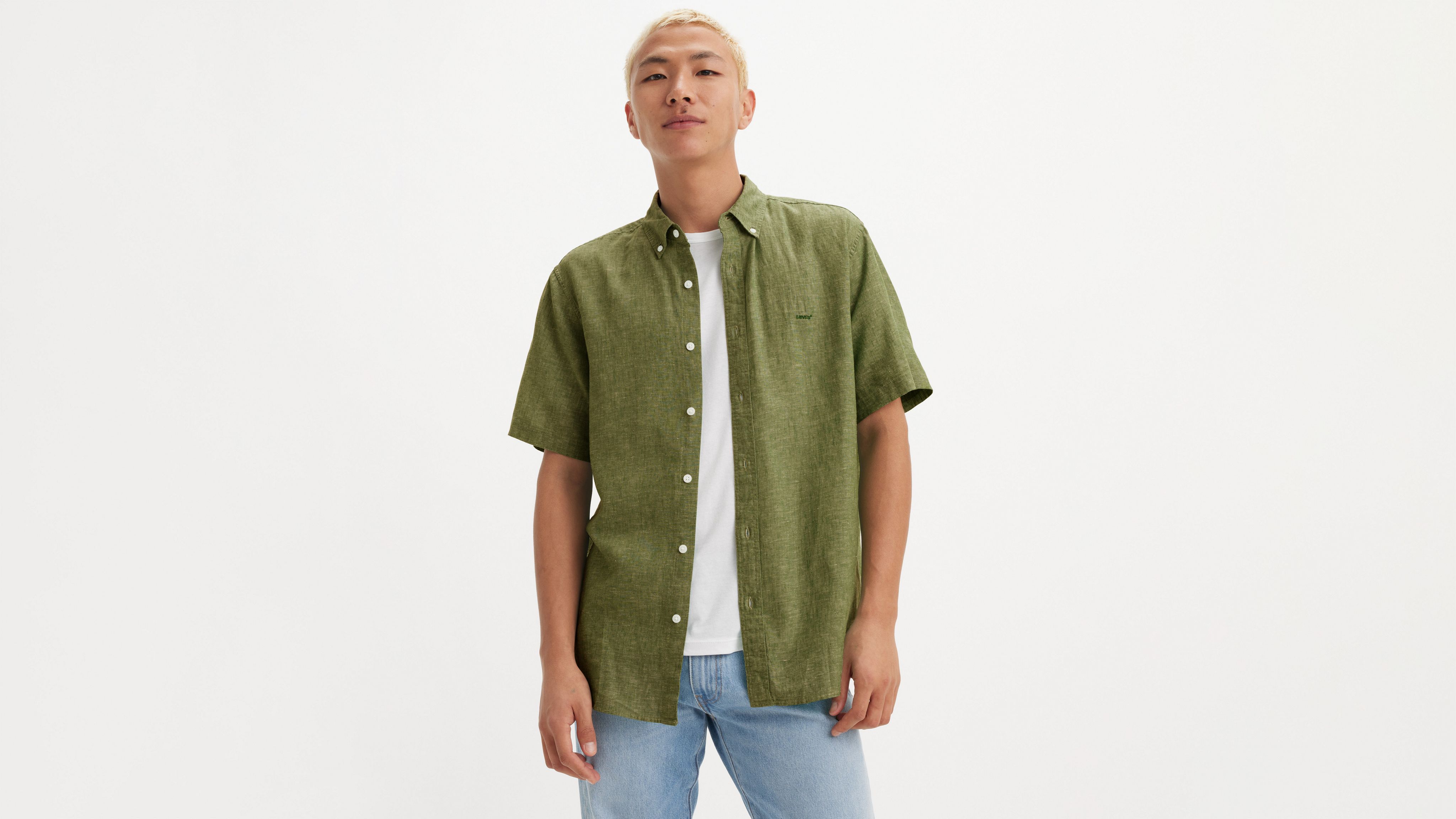 Short Sleeve Authentic Button Down Shirt 1