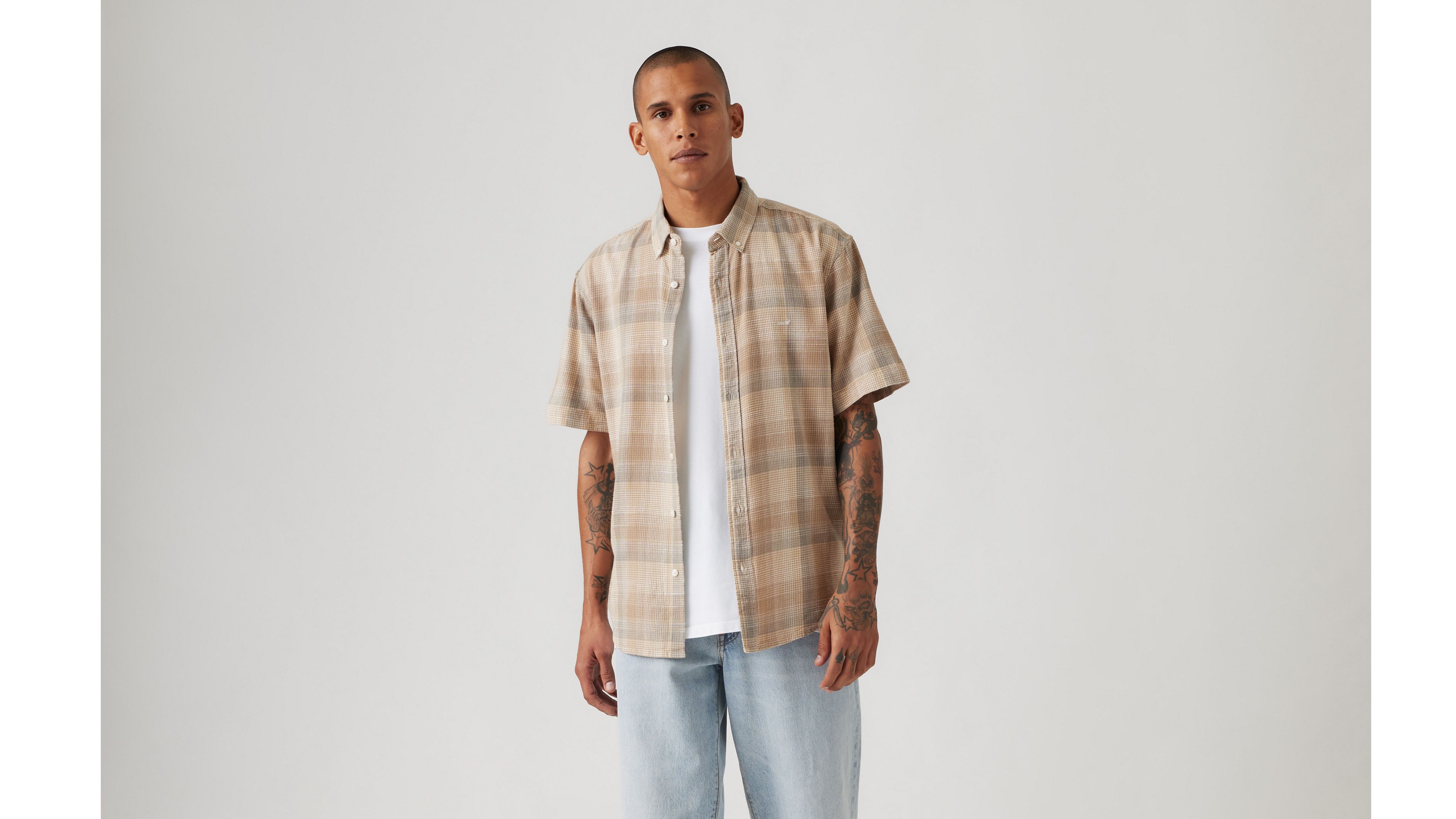 Levi's Short Sleeve Authentic Button-down Shirt In Multi