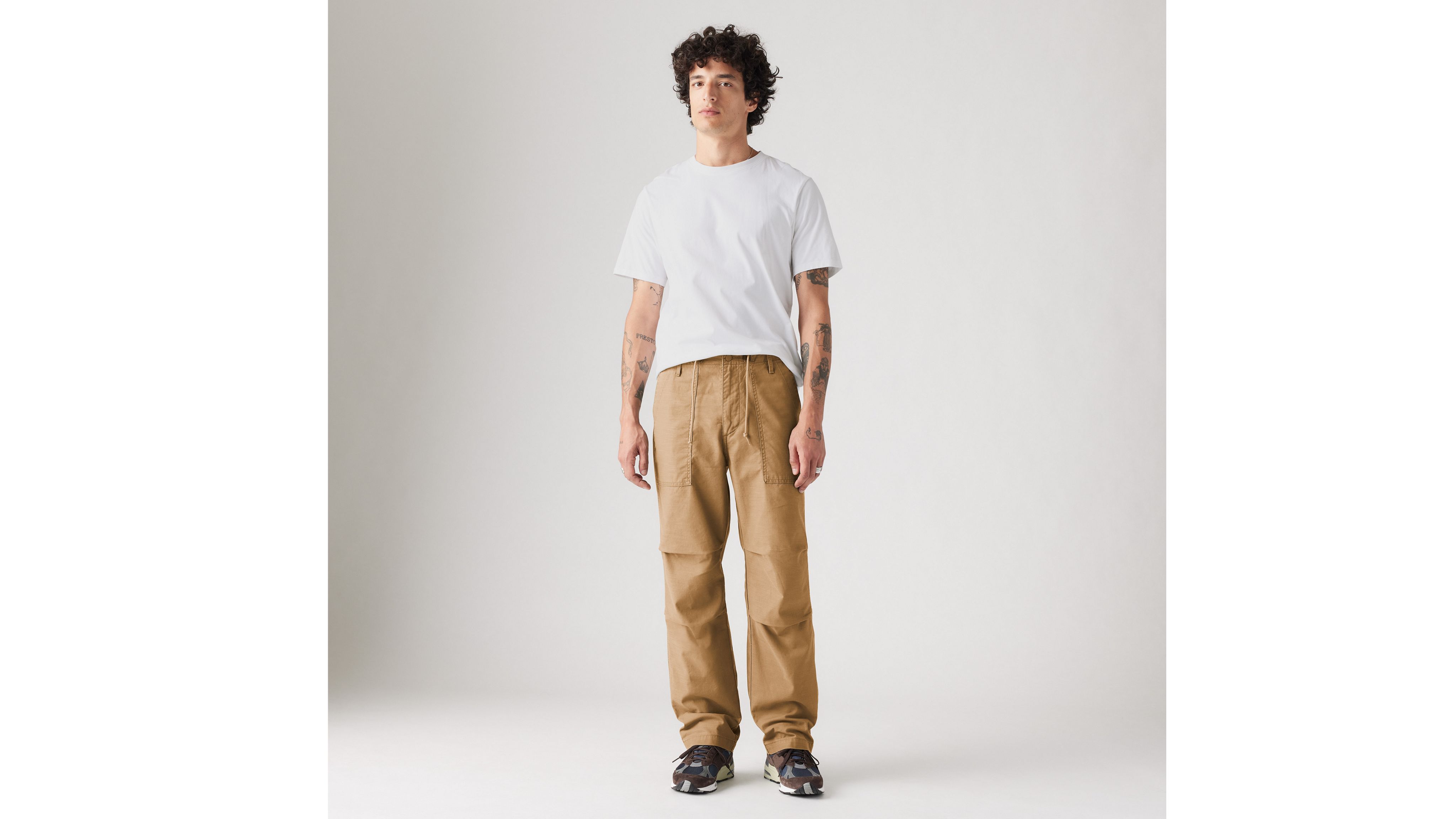 パンツ Levi's/Paint stains Mole skine pants A92100003-front-pdp?$onmodelfront$