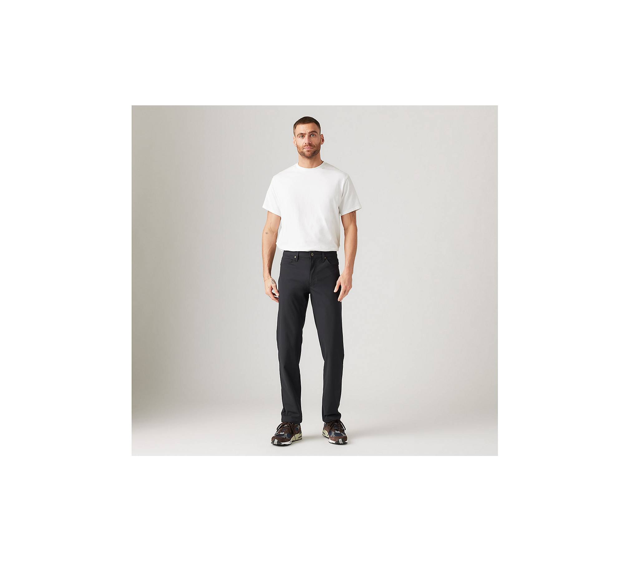 Denim & Co. Knit Easy Flex Twill Slim- Straight Pull- On Pants on