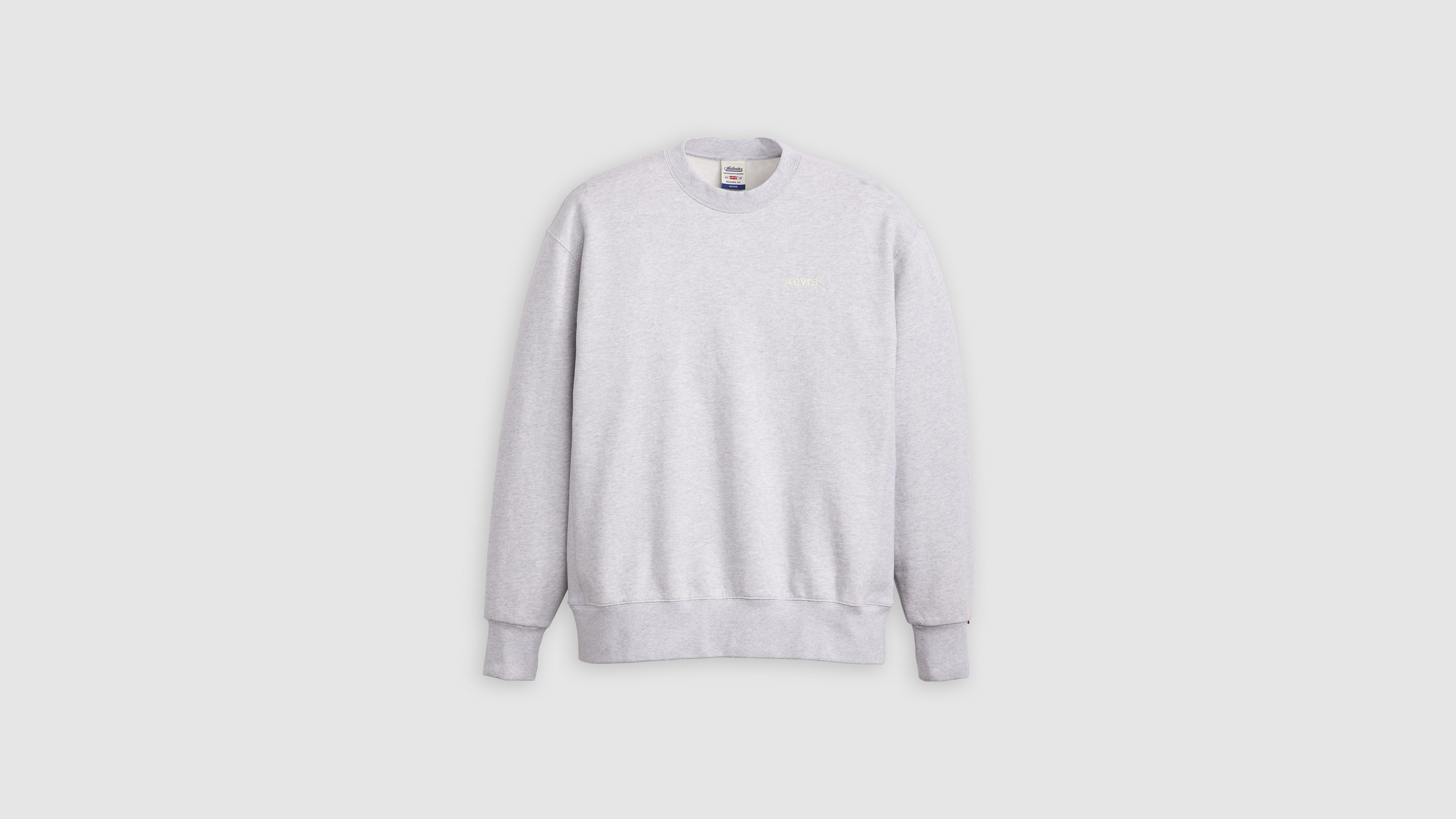 Levi's Authentic Crewneck Sweatshirt In Light Heather Grey