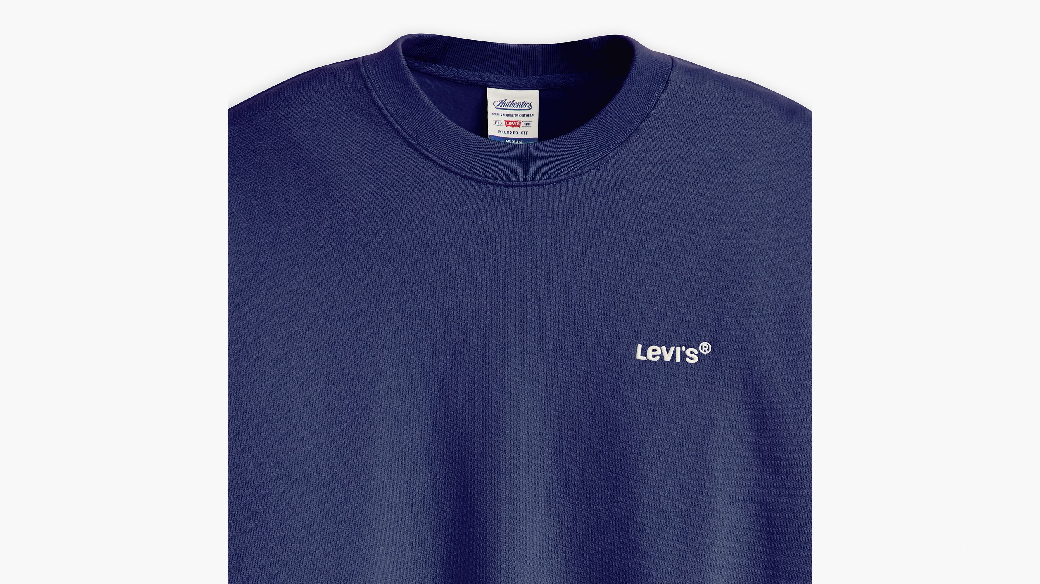 【あすつく】 Sweatshirt Crewneck Authentic - US Levi's® | Blue トップス