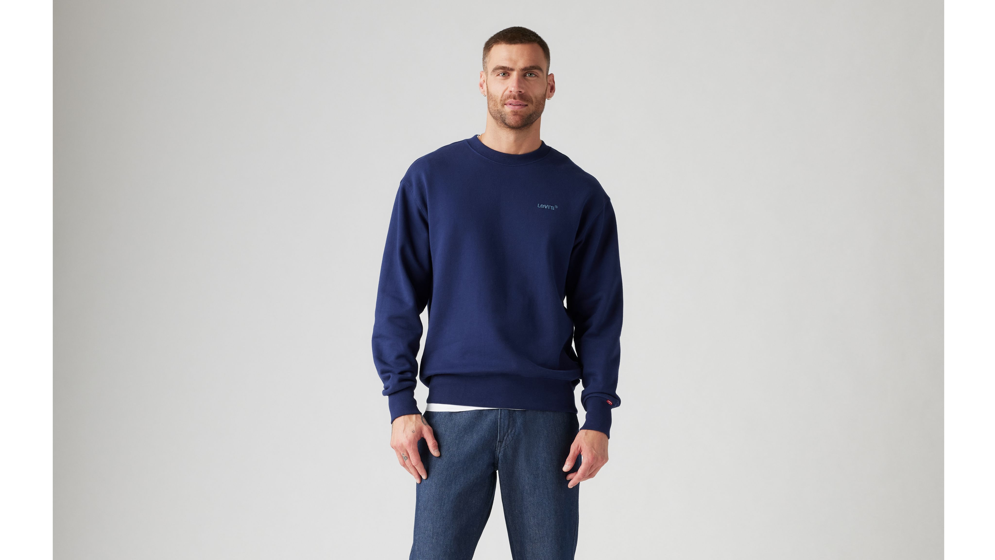 Authentisches Sweatshirt Mit Rundhalsausschnitt - Blau | Levi