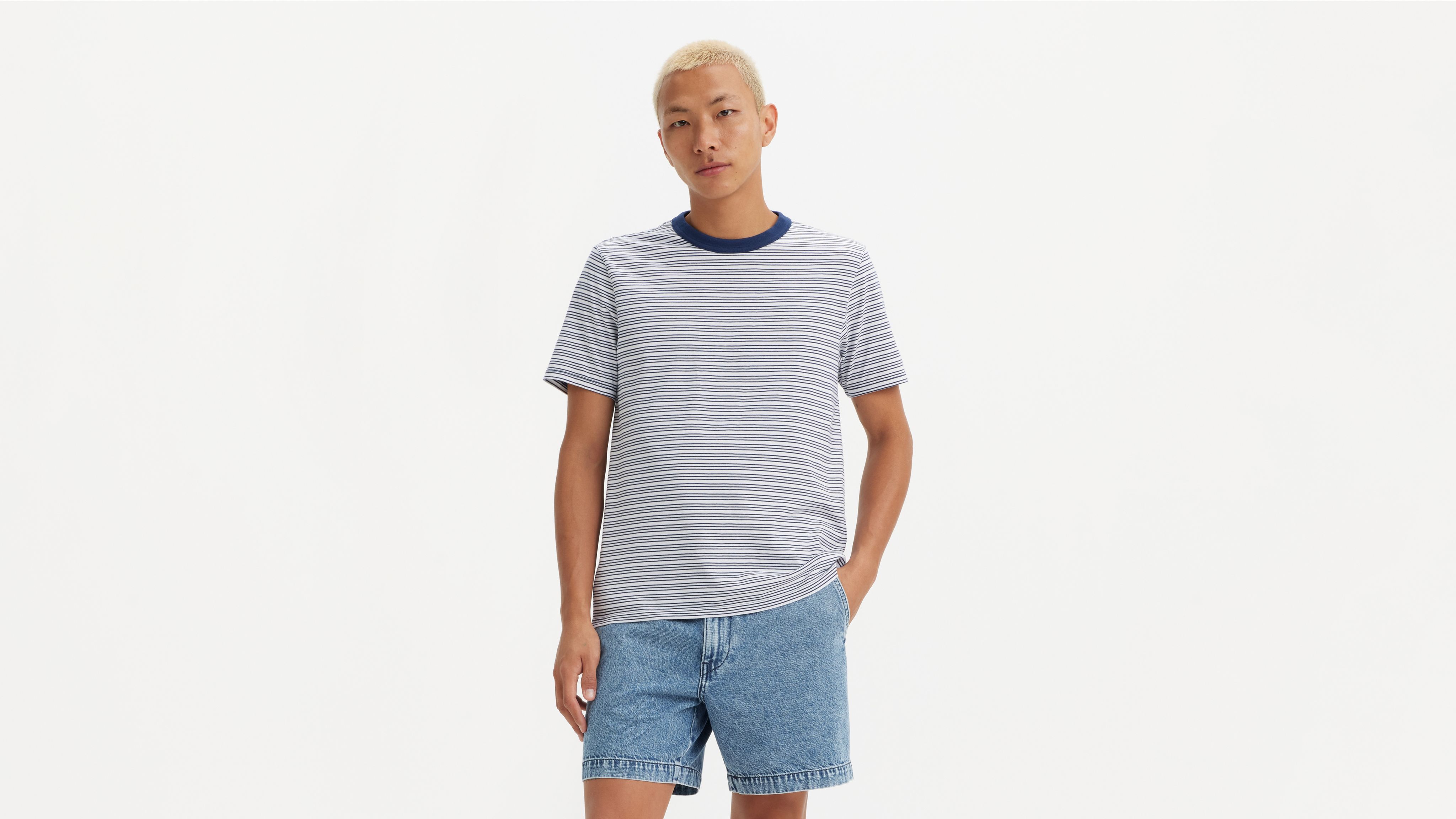 Short Sleeve Retro Ringer T-shirt - Blue | Levi's® US