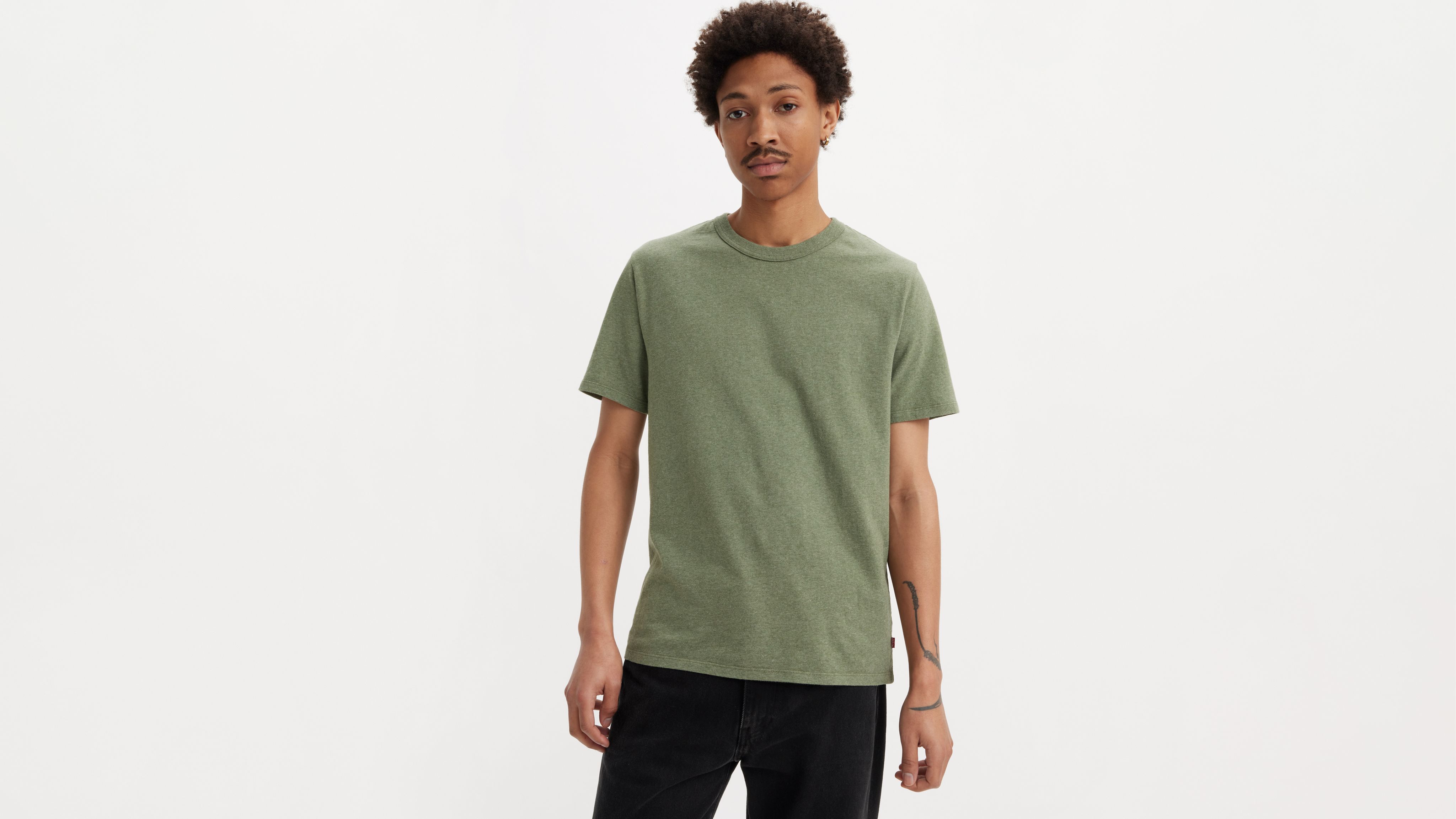 Tシャツ・カットソー RONRON CLOVER LOGO OVER T SHIRT GREEN RR25BST4300GN CLOVER LOGO OVER T SHIRT GREEN - RONRON 론론