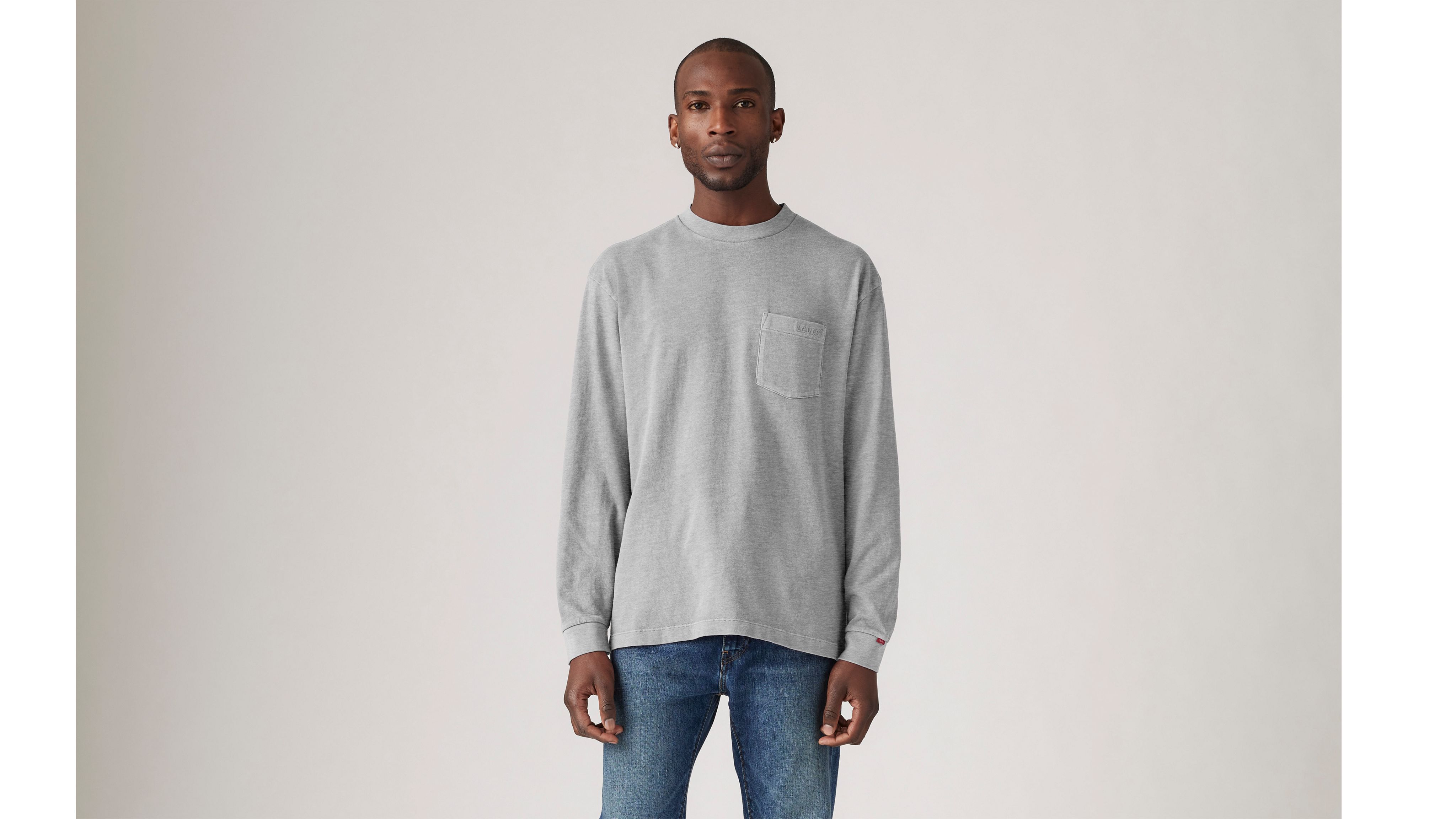 ☆送料・関税込☆CRITIC★POCKET STRIPE LONG SLEEVE.S★Tシャツ Men's Longtail T Standard Fit Long Sleeve Shirt With Pocket