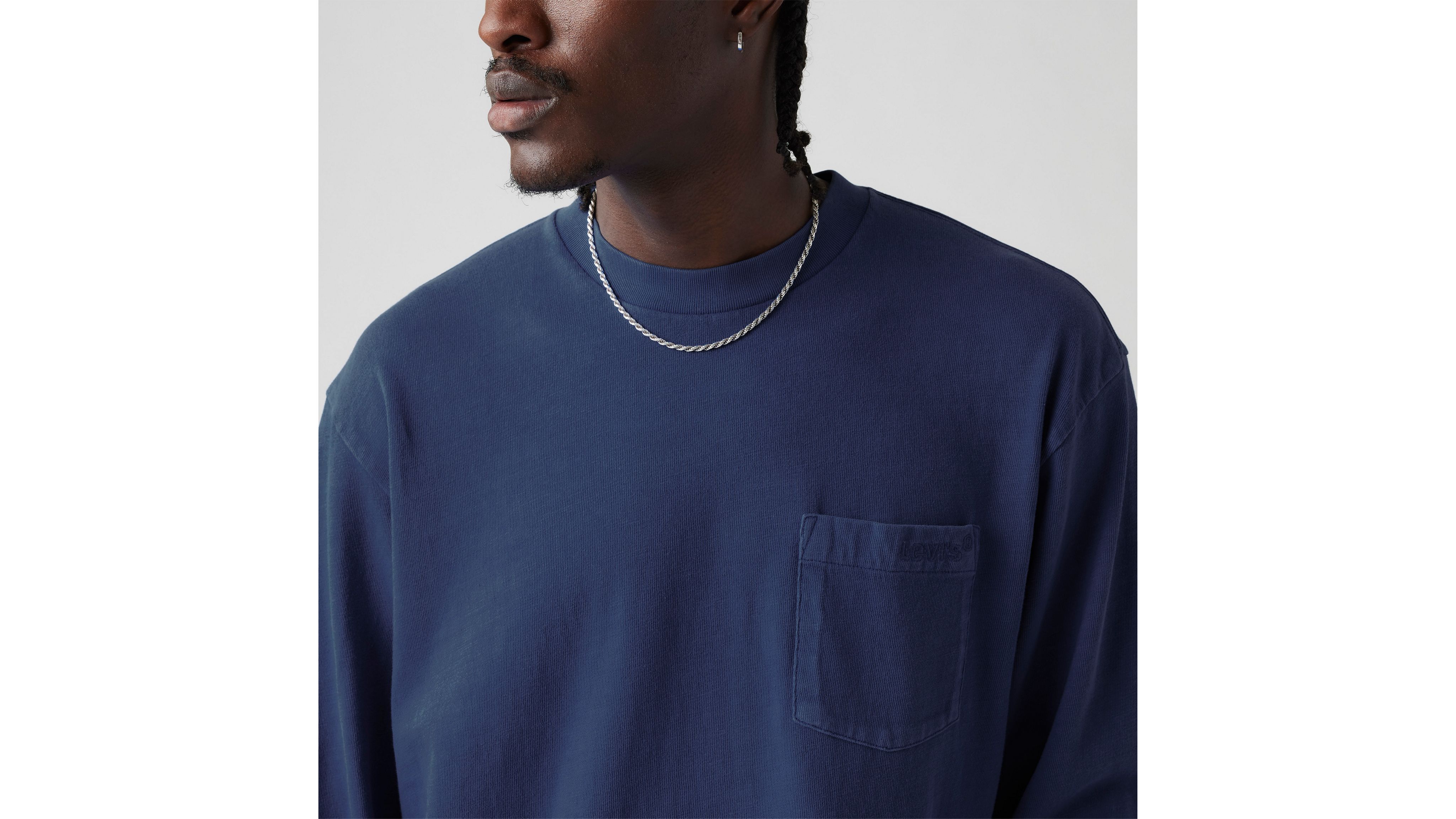 everyone j.30000 long sleeve tee NAVY M