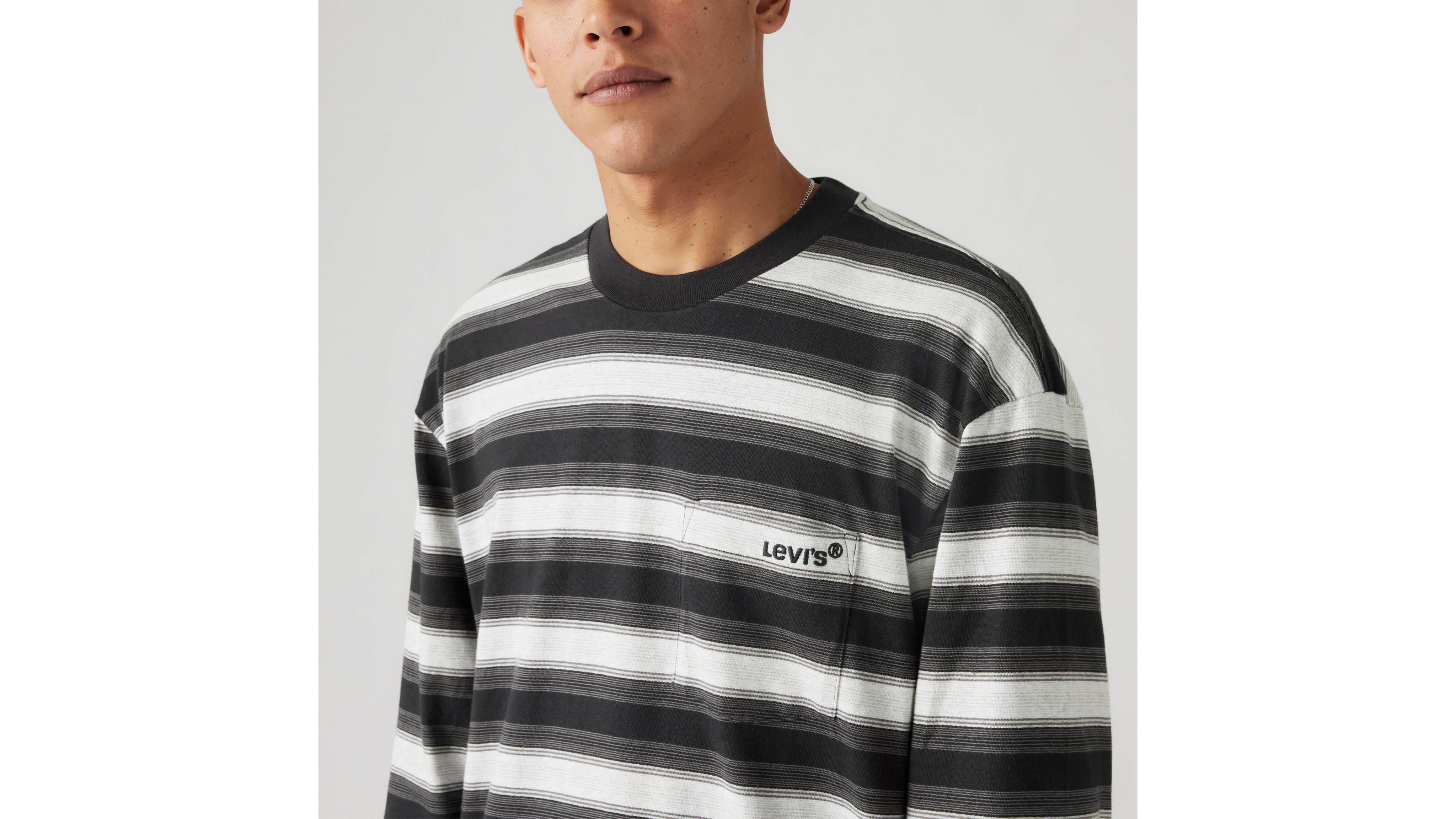 ★送料・関税込★CRITIC★POCKET STRIPE LONG SLEEVE.S★Tシャツ Long-sleeve Authentic Pocket Tee - Blue | Levi's® GE