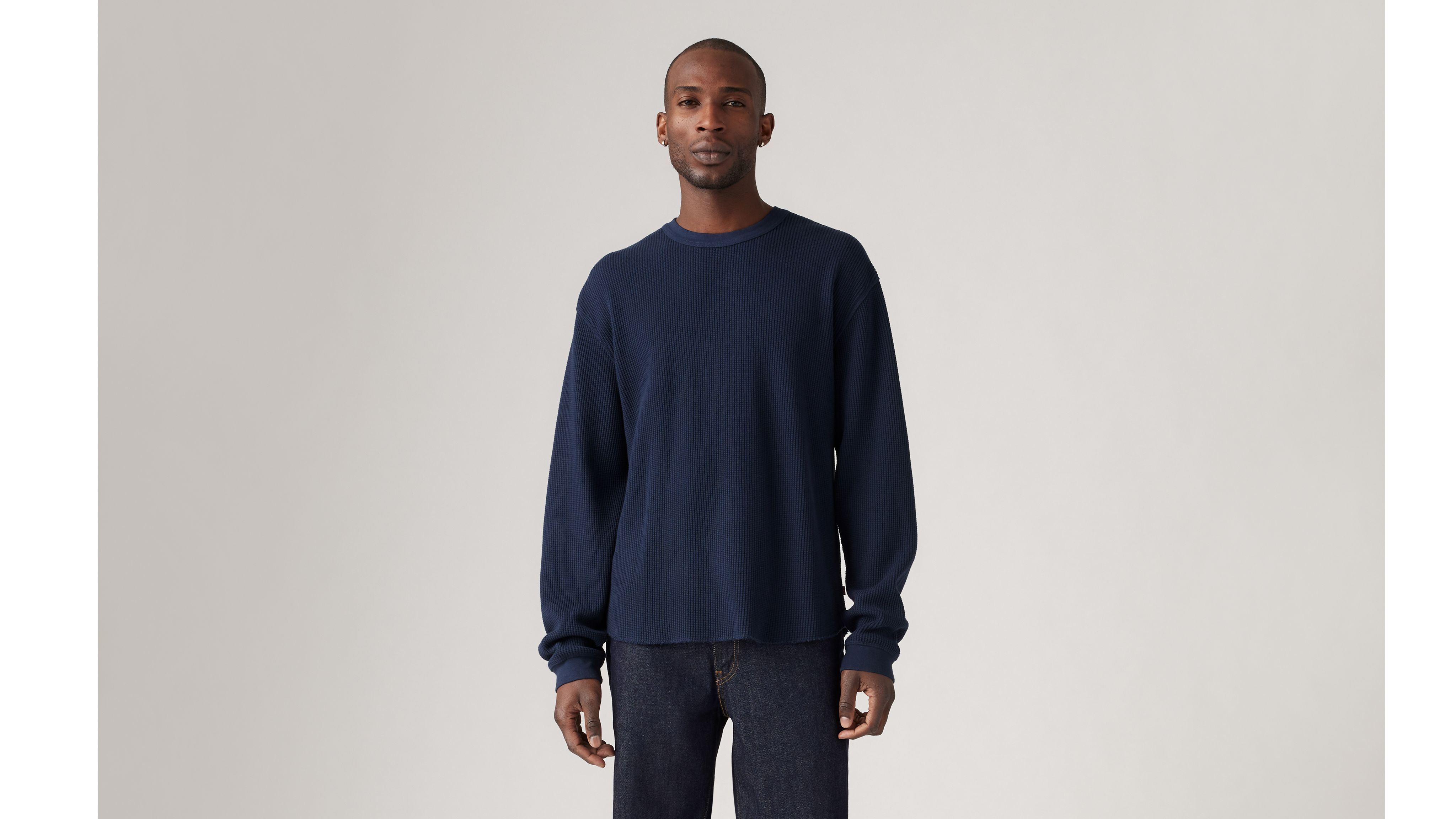 Long Sleeve Relaxed Thermal T-shirt - Blue | Levi's® US