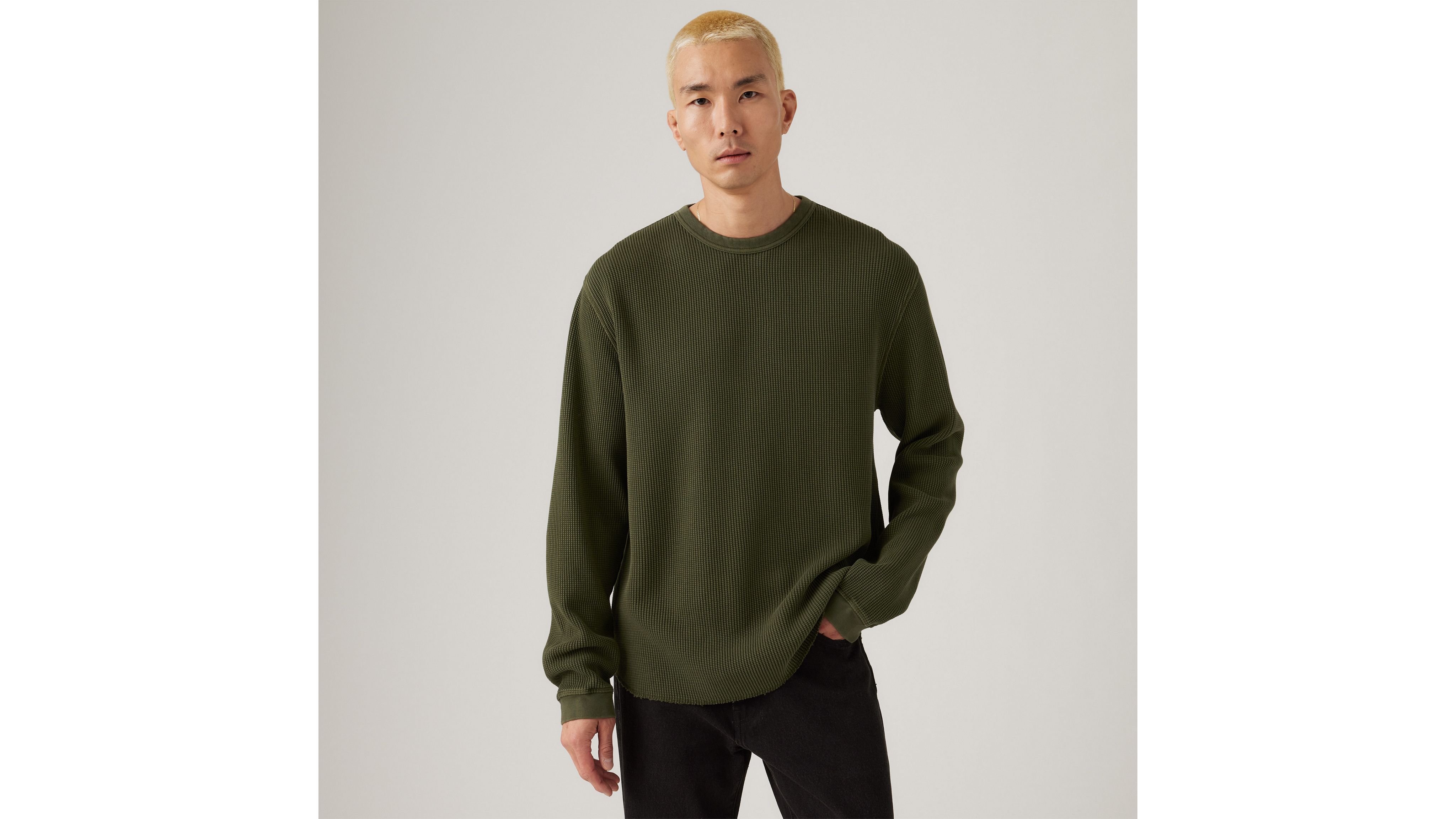 Long-Sleeve Relaxed Thermal Shirt 1
