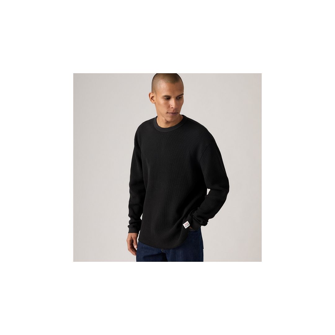 Levi's Long-sleeve Relaxed Thermal Shirt In Animal Print
