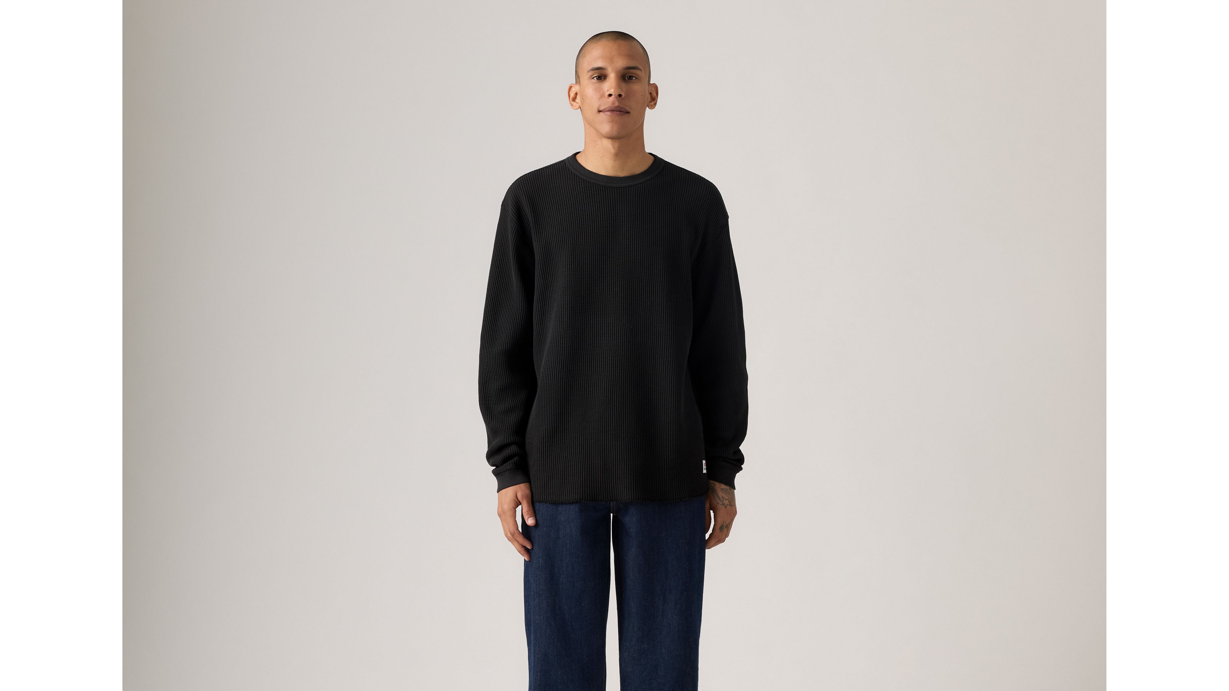 Levi's Long-sleeve Relaxed Thermal Shirt In Animal Print