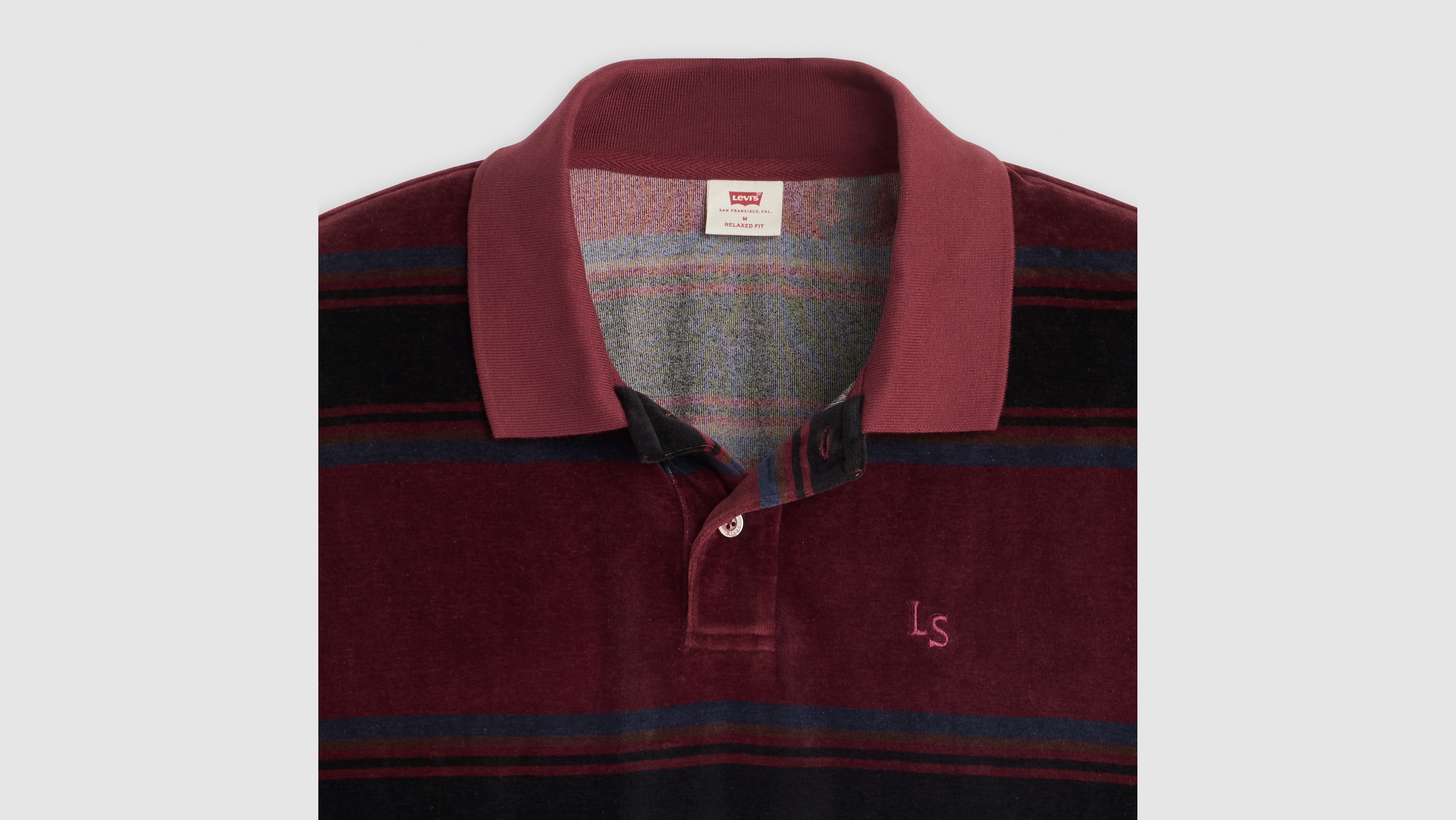 Velour Rugby Polo Sweatshirt 6