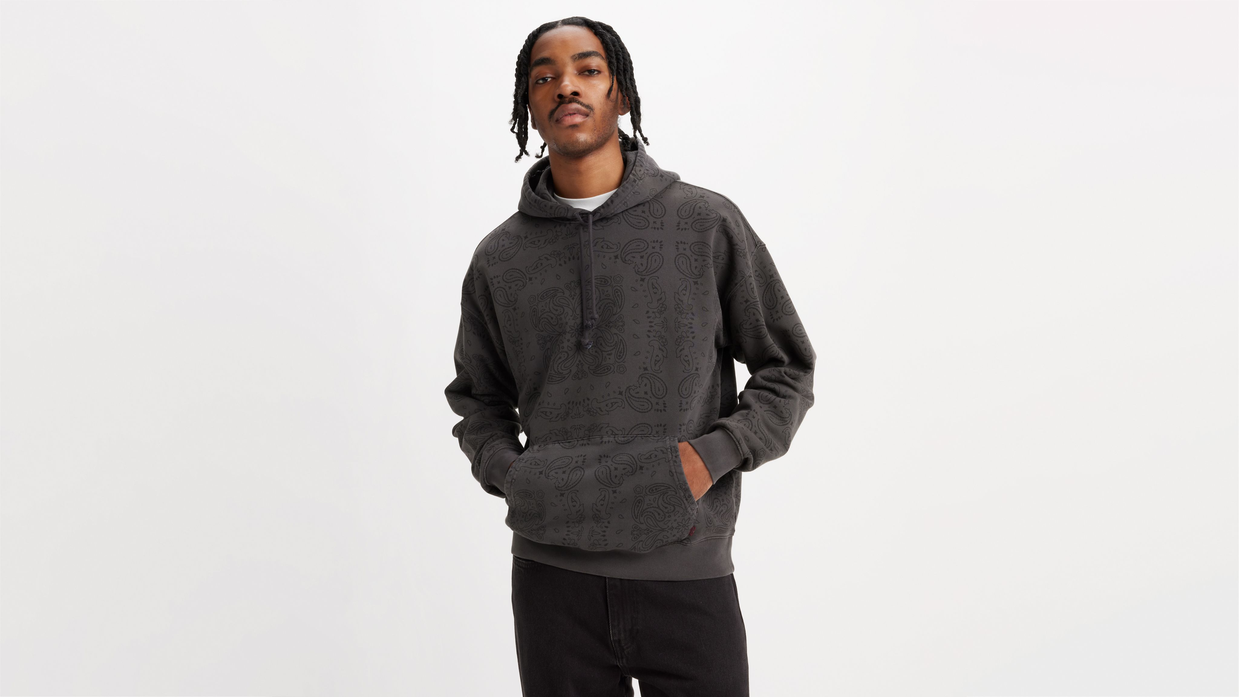 Relaxed Overdyed Hoodie Sweatshirt