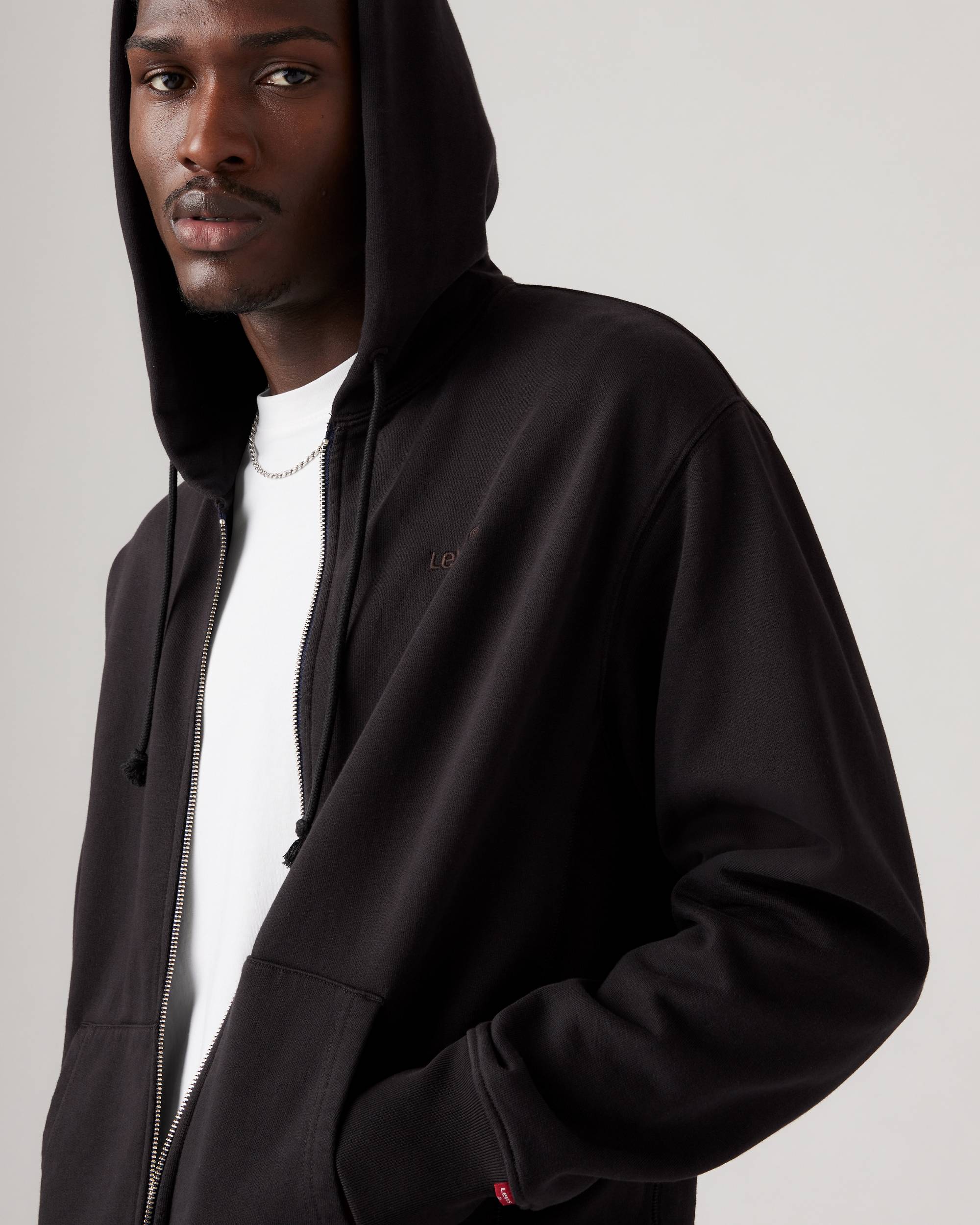 Authentic Full Zip Sweatshirt - Black | Levi's® US Authentic Full Zip Sweatshirt - Black | Levi's® US