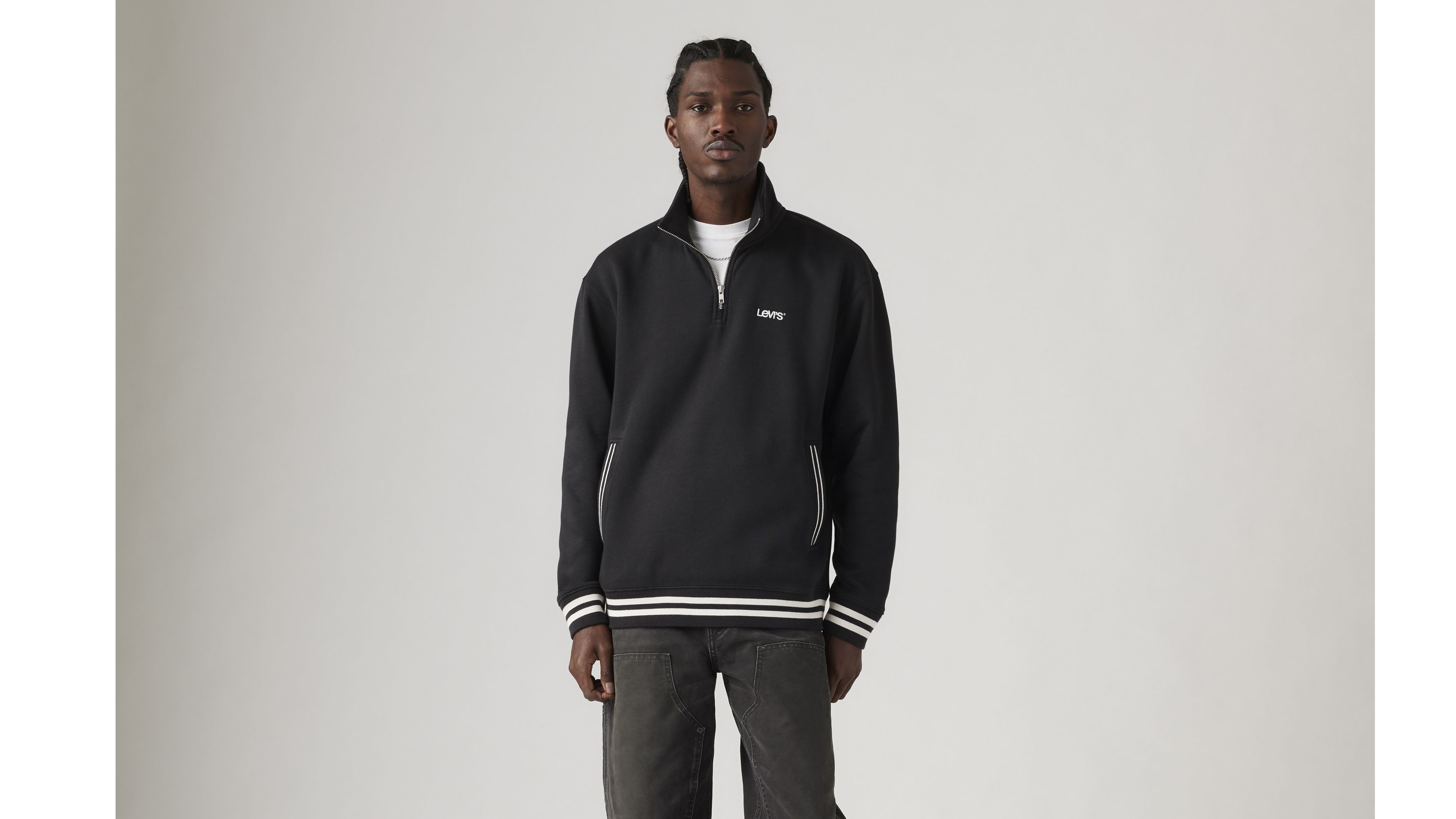 Relay Quarterzip Sweatshirt Schwarz Levi's® DE