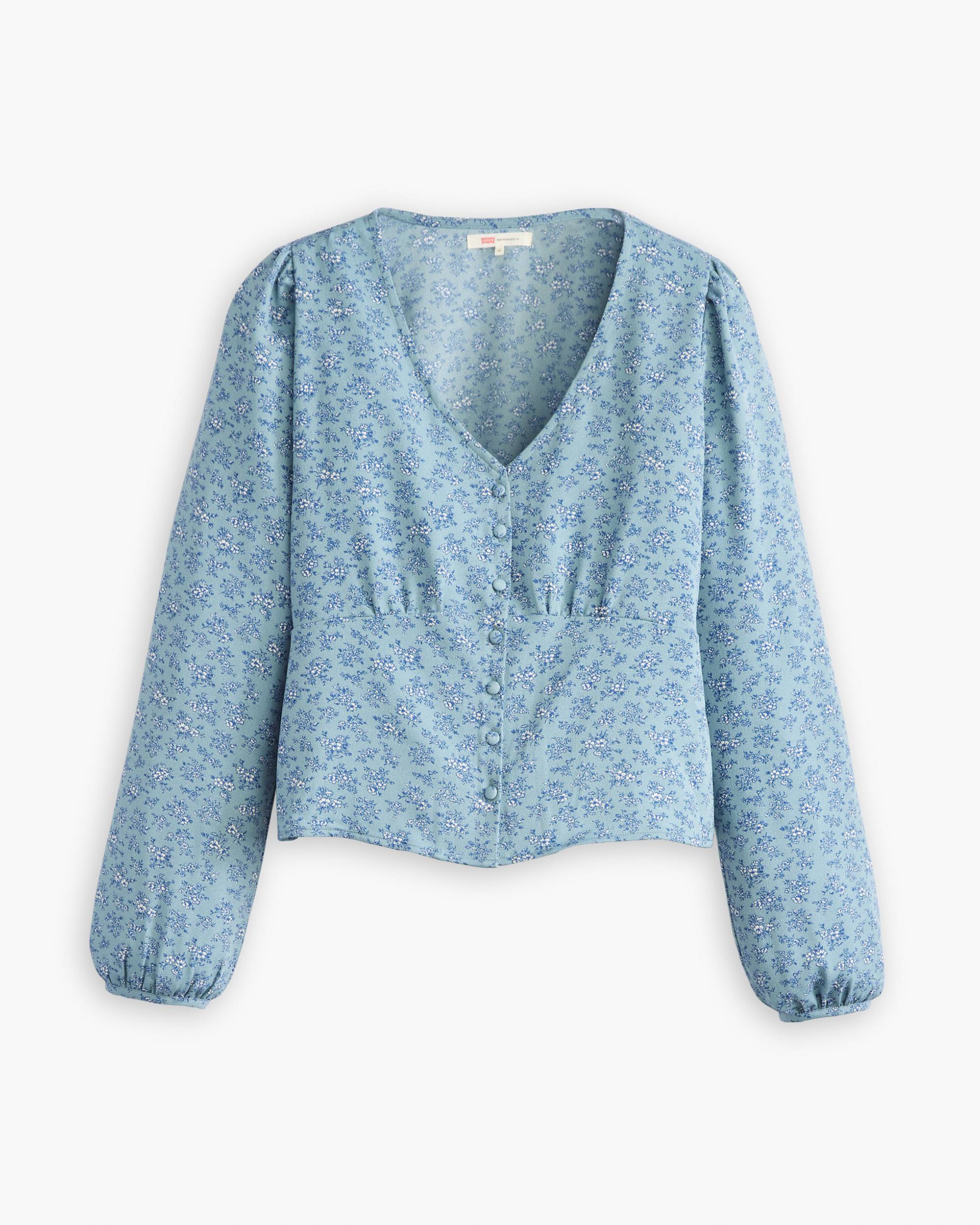 Dolores Long Sleeve Blouse - Blue | Levi's® US Dolores Long Sleeve Blouse - Blue | Levi's® US