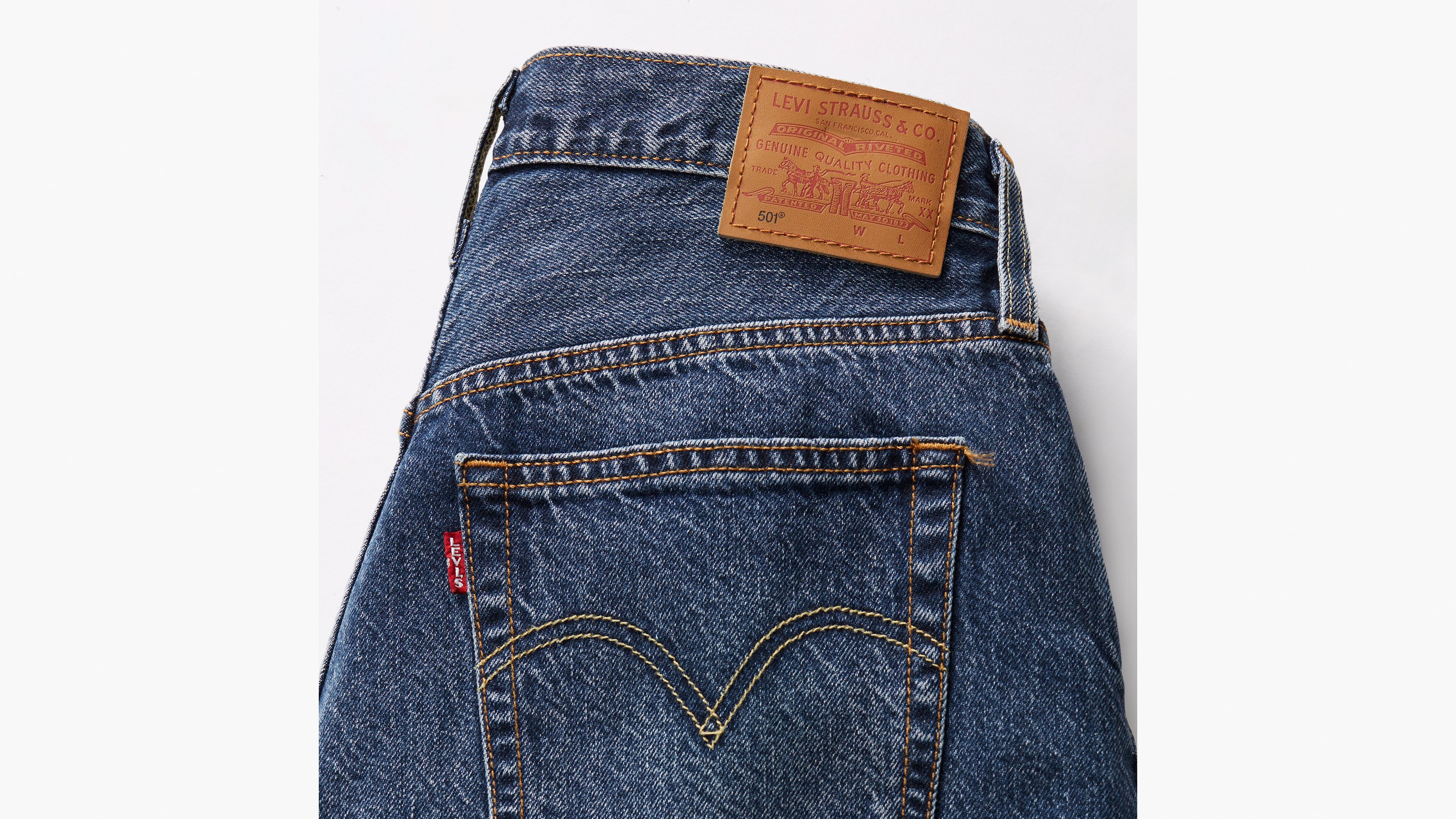 501® Mid Thigh Lightweight Women's Shorts - Dark Wash | Levi's® US