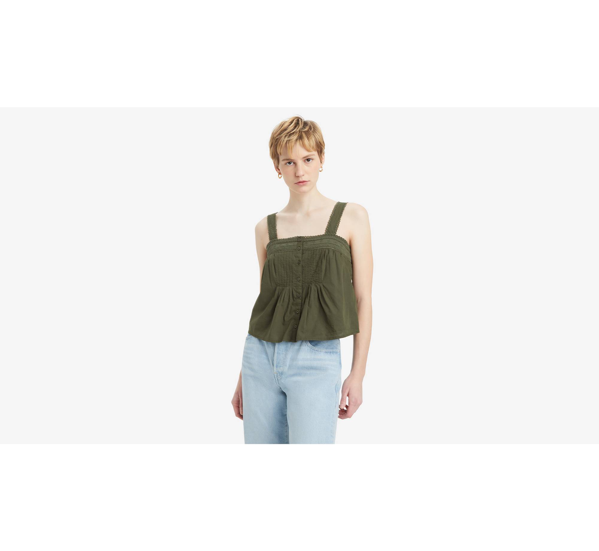 Cici Tank Blouse - Green | Levi's® AT