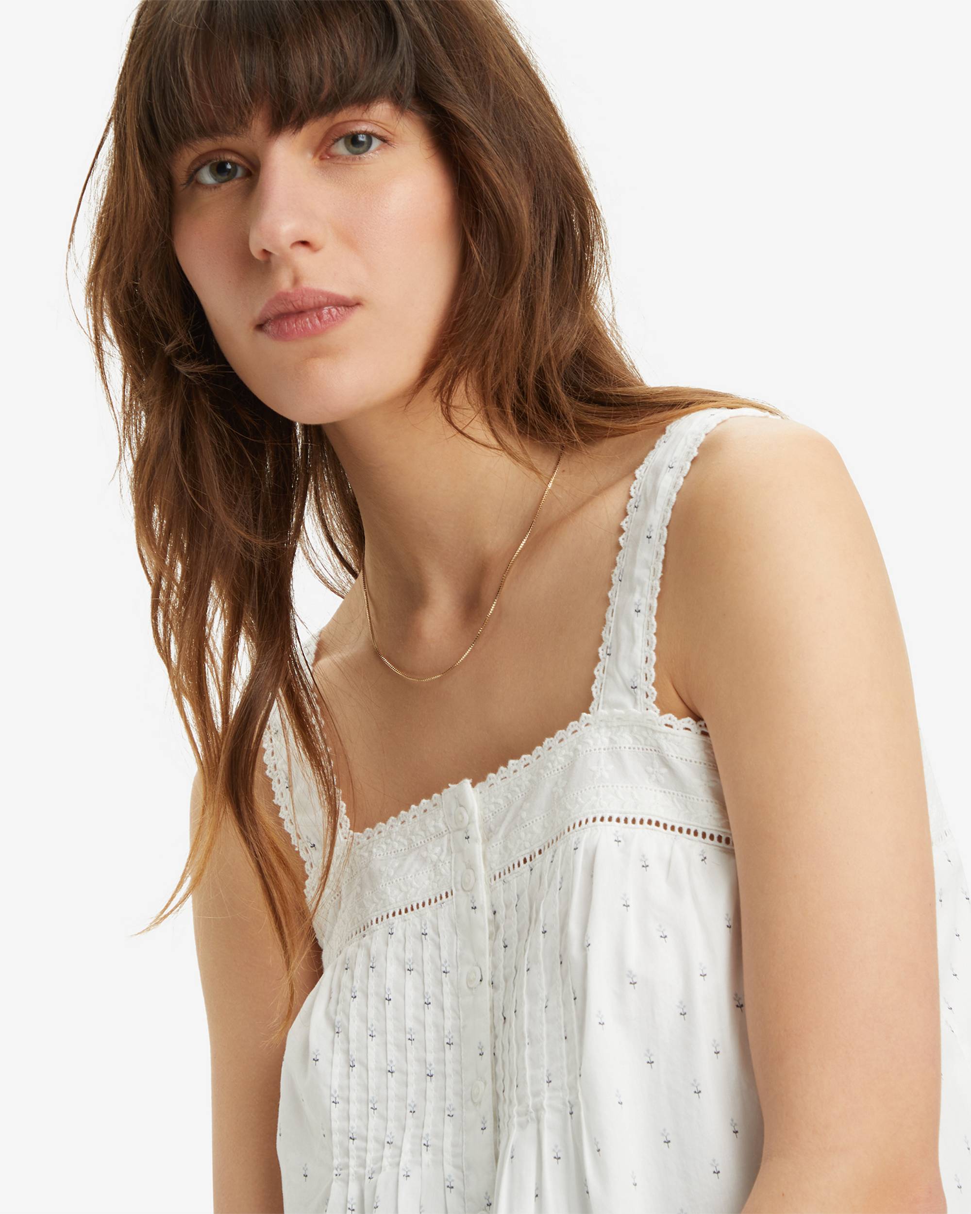 Cici Tank Blouse - White | Levi's® AT Cici Tank Blouse - White | Levi's® AT