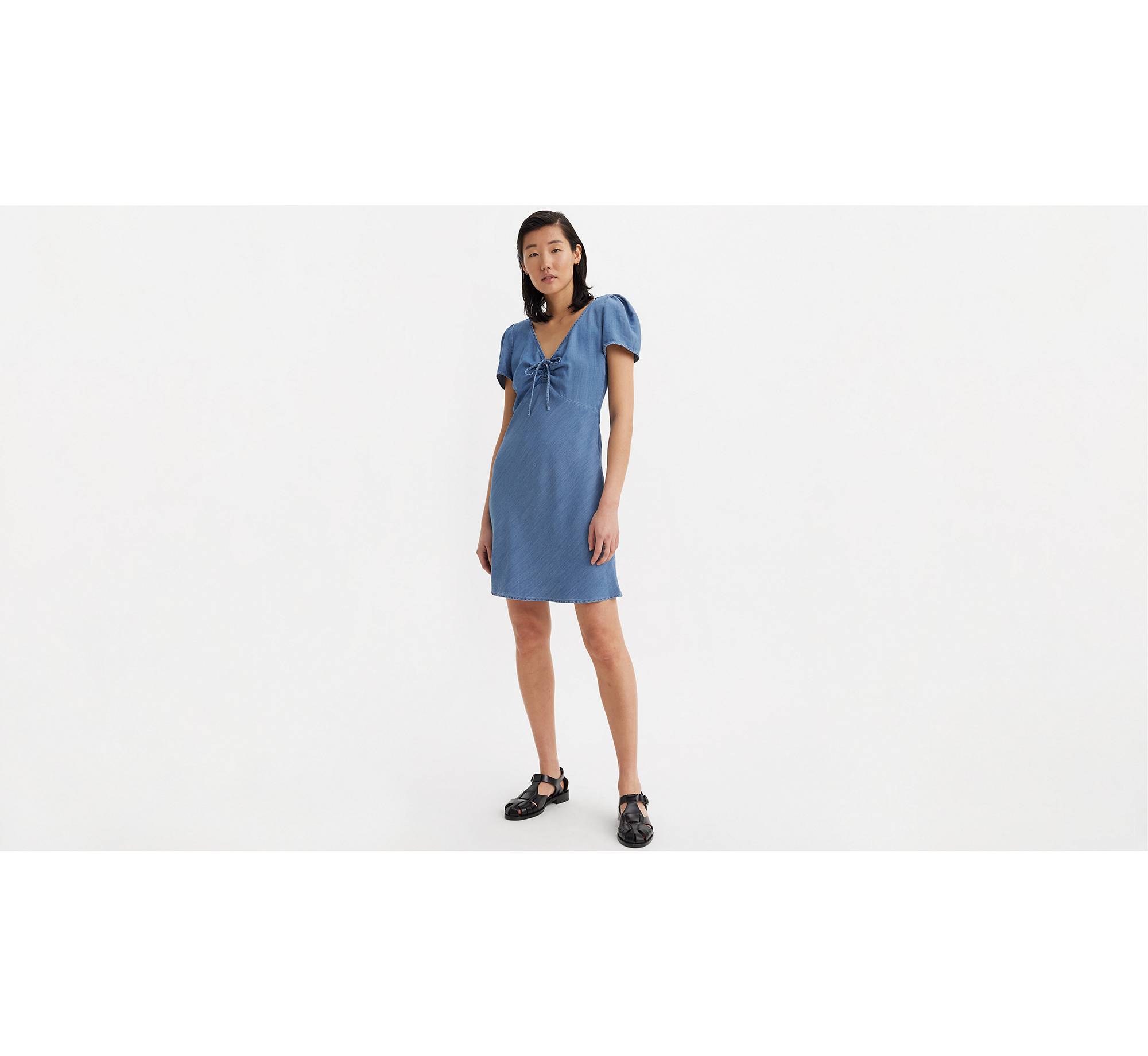 Delray Short Sleeve Lightweight Mini Dress 1