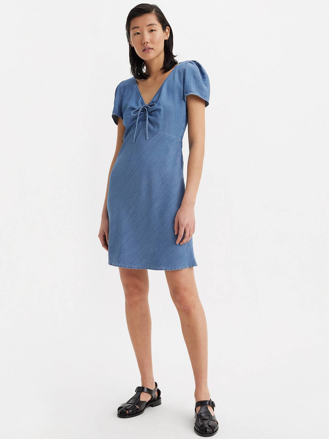 Delray Short Sleeve Lightweight Mini Dress 1